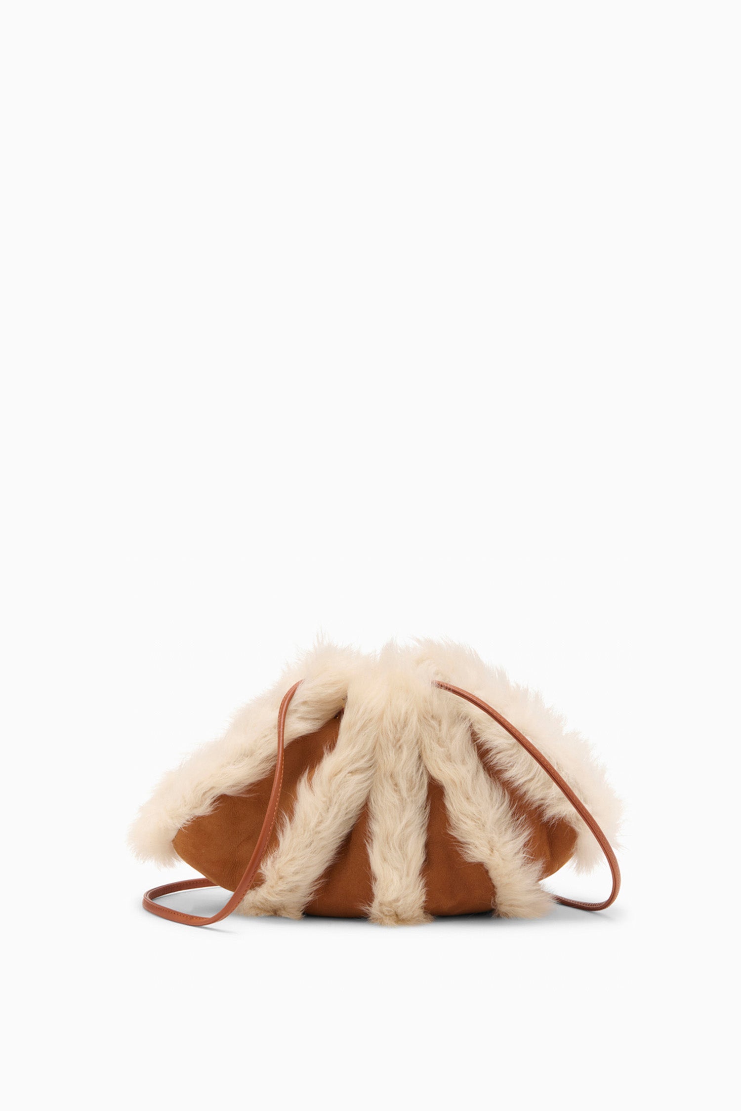 Adria Shearling Crossbody - Sierra Brown Italian Shearling Handbag