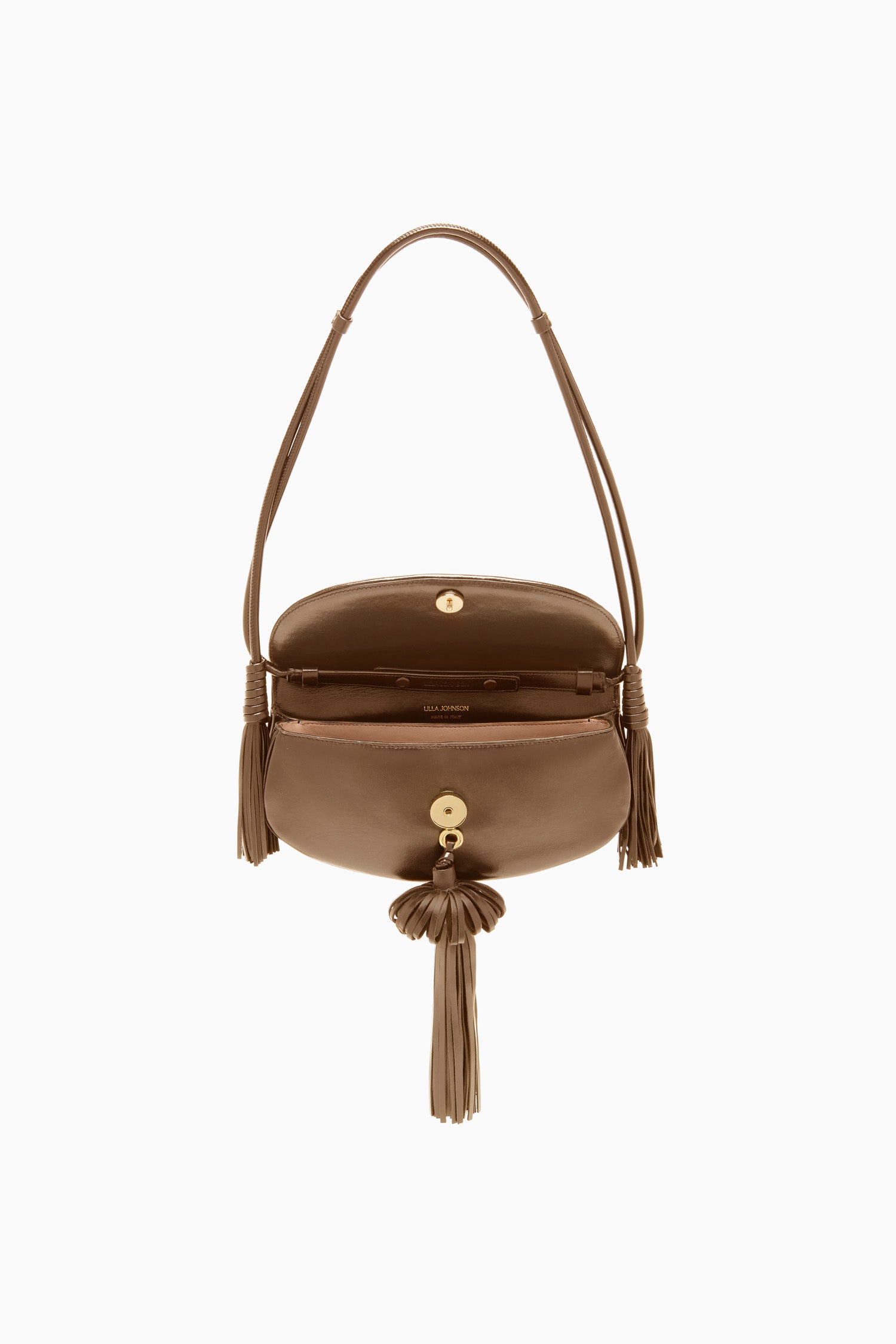 Ulla Johnson Paloma Tassel Flap Bag - Chestnut