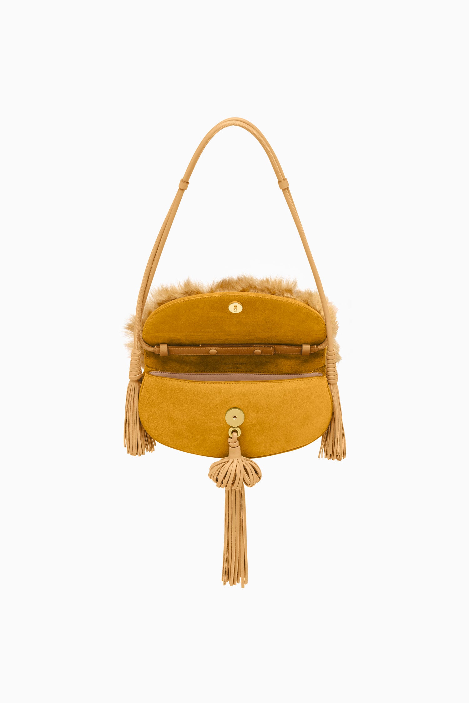 Ulla Johnson Paloma Tassel Flap Bag - Lotus