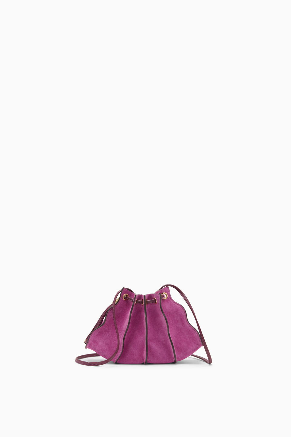 Adria Pleated Wave Mini Crossbody - Orchid