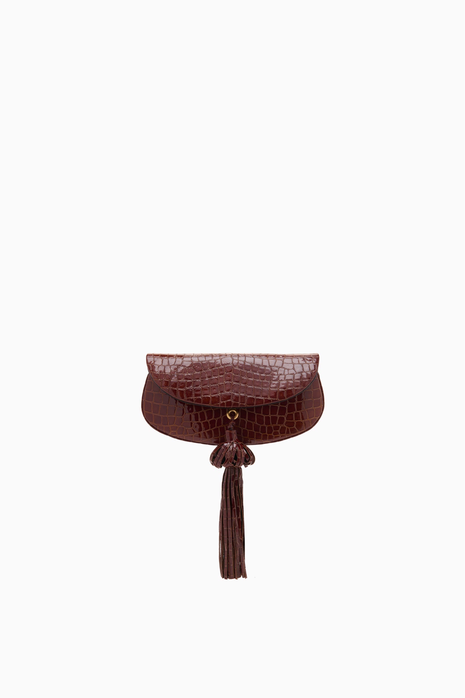 Ulla Johnson Paloma Tassel Flap Bag - Chestnut