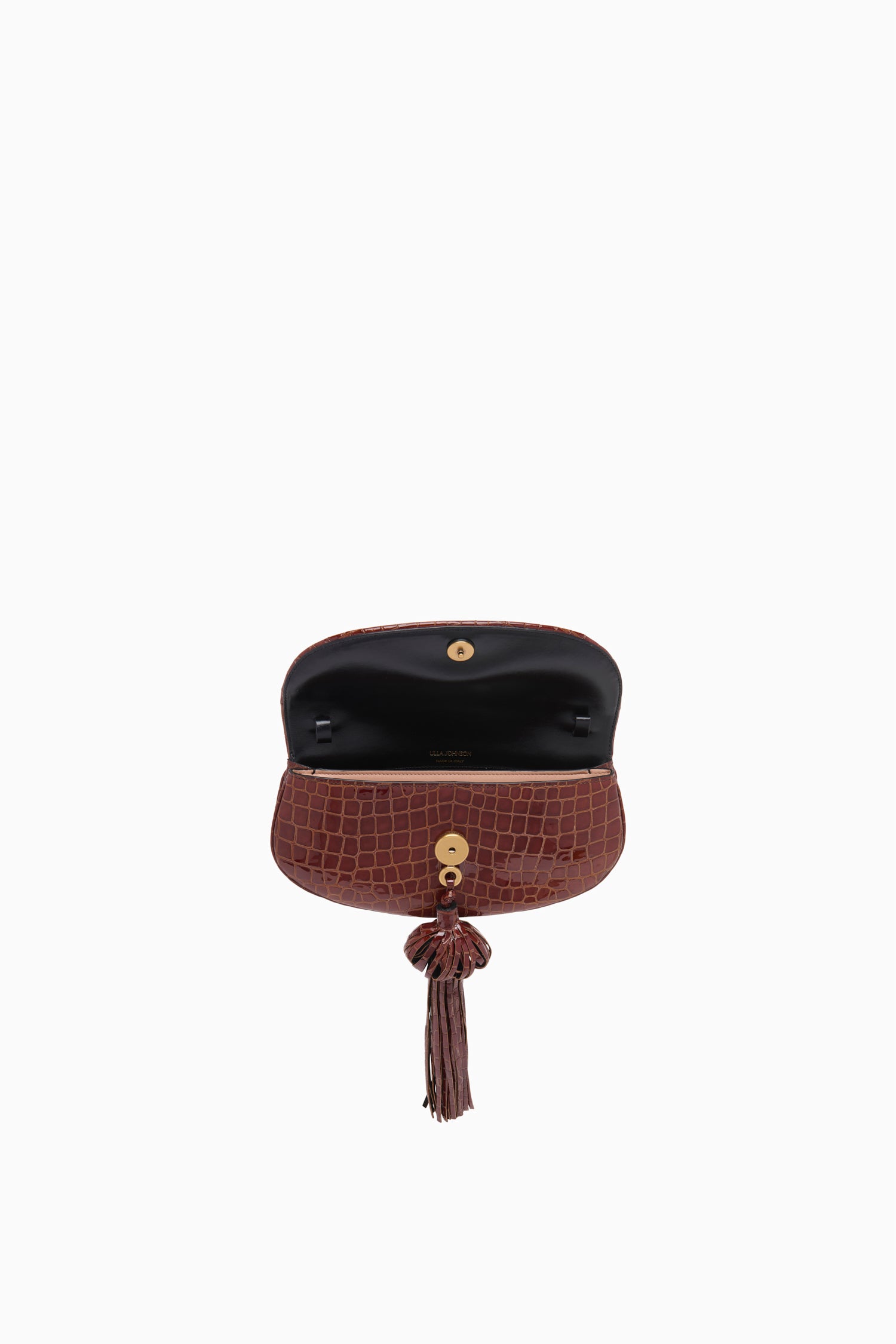 Ulla Johnson Paloma Tassel Flap Bag - Chestnut