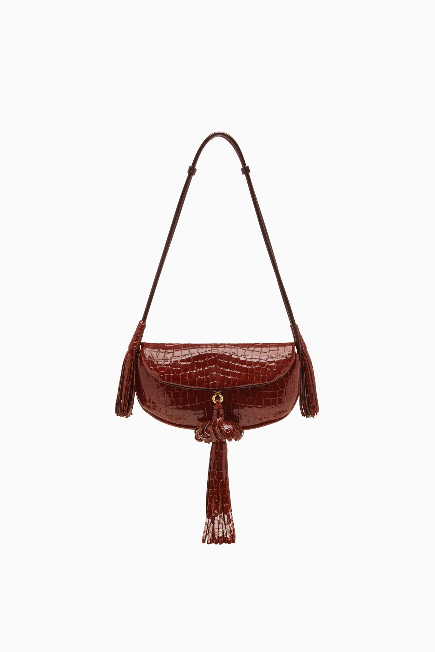 Paloma Tassel Flap Bag - Chestnut