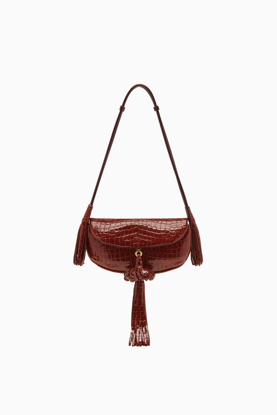 Paloma Tassel Flap Bag - Chestnut