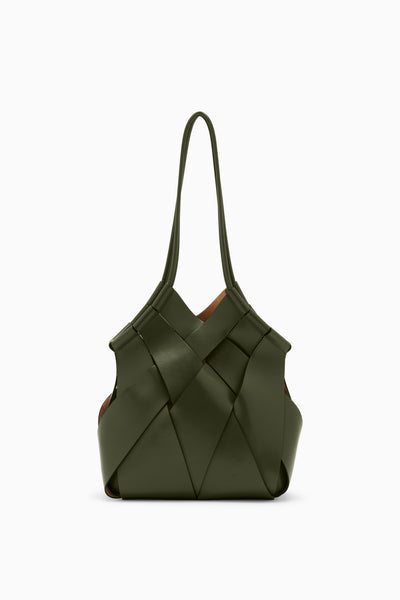 Charlotte Shoulder Bag - Militaire Handcrafted Leather Shoulder
