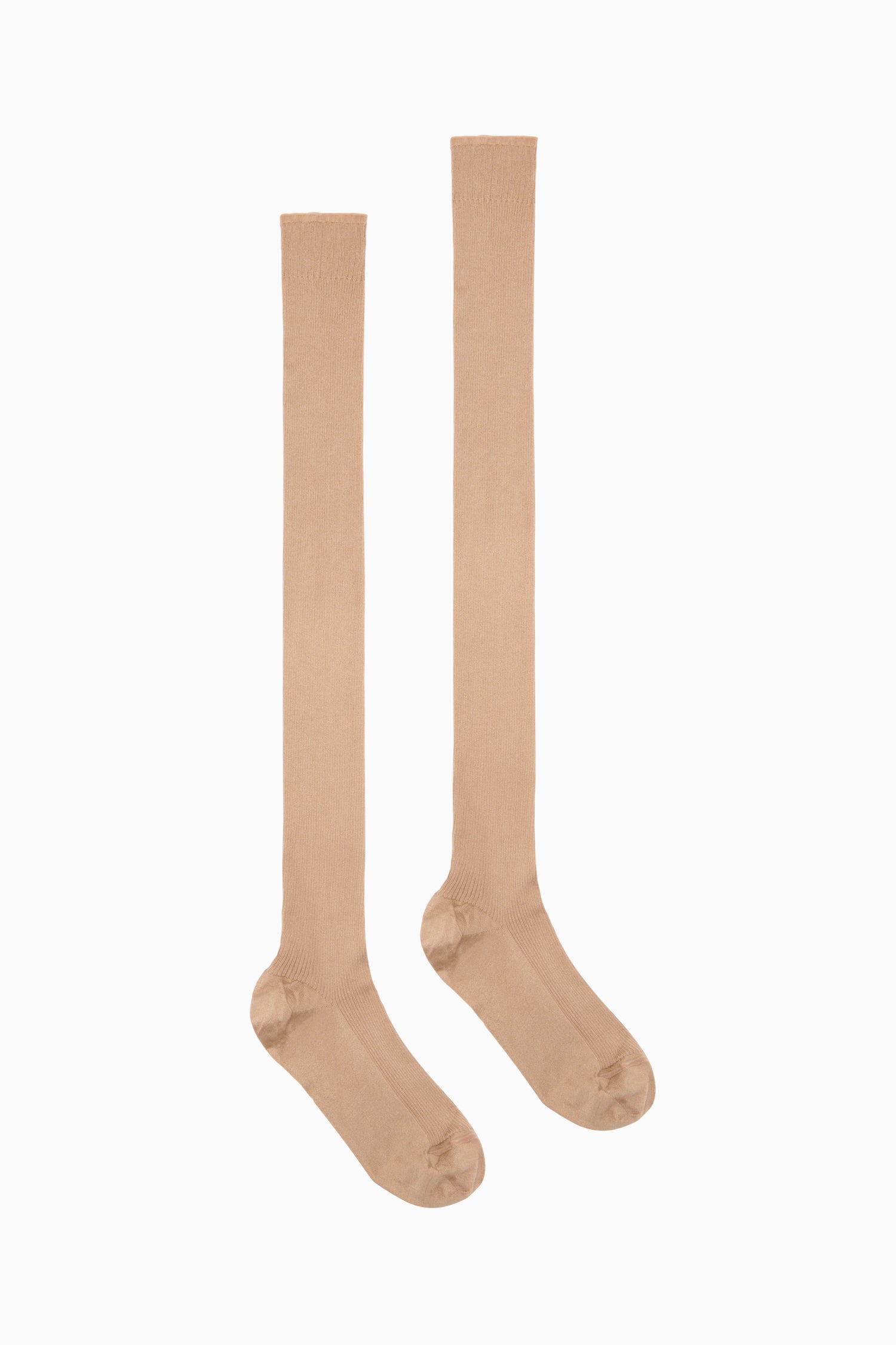 Netra Knee High Silk Socks - Umber