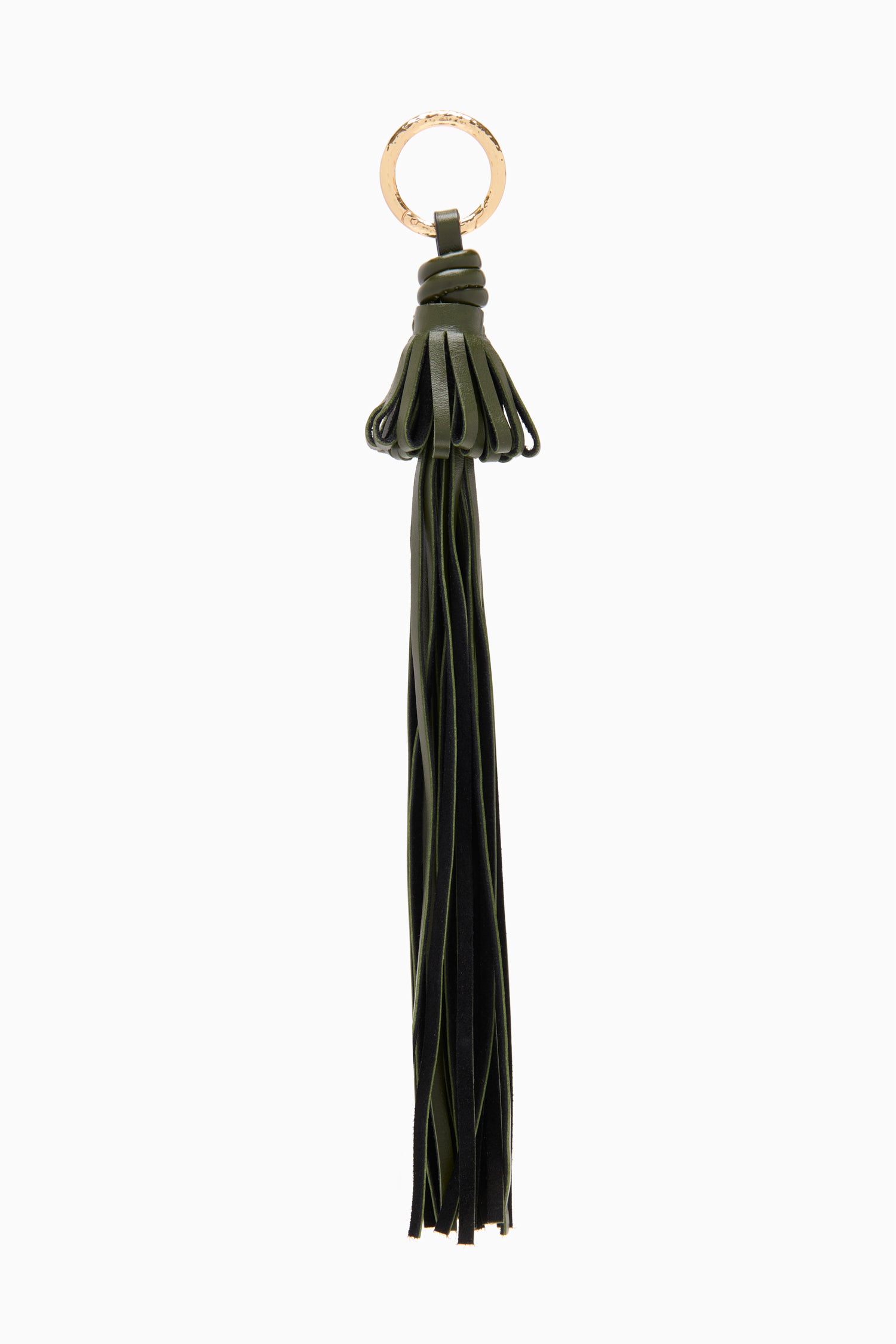 Pom Tassel Charm - Militaire Fringe Leather Accessory Charm - Ulla