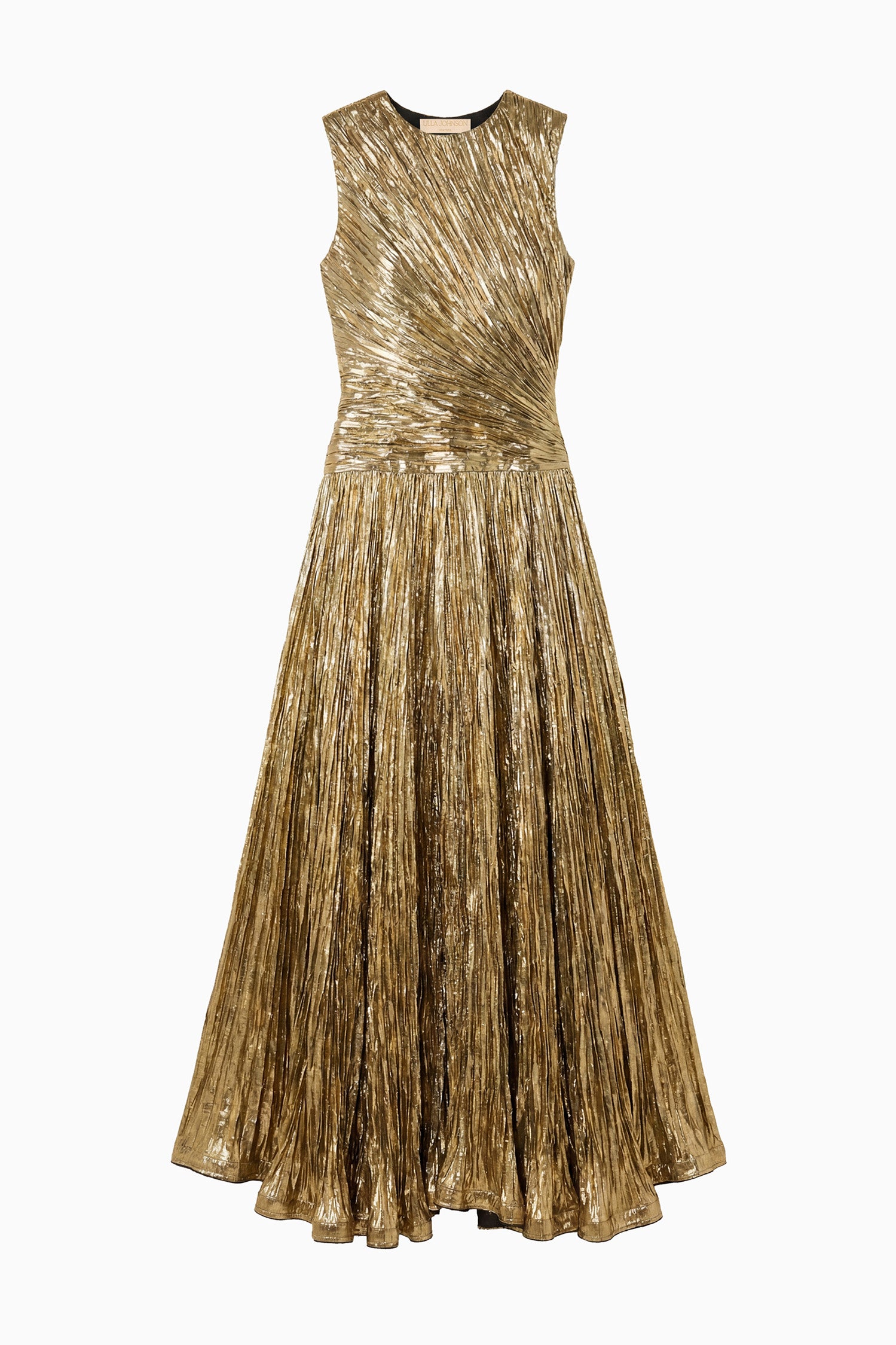 Eugenia Pleated Gown - Gold