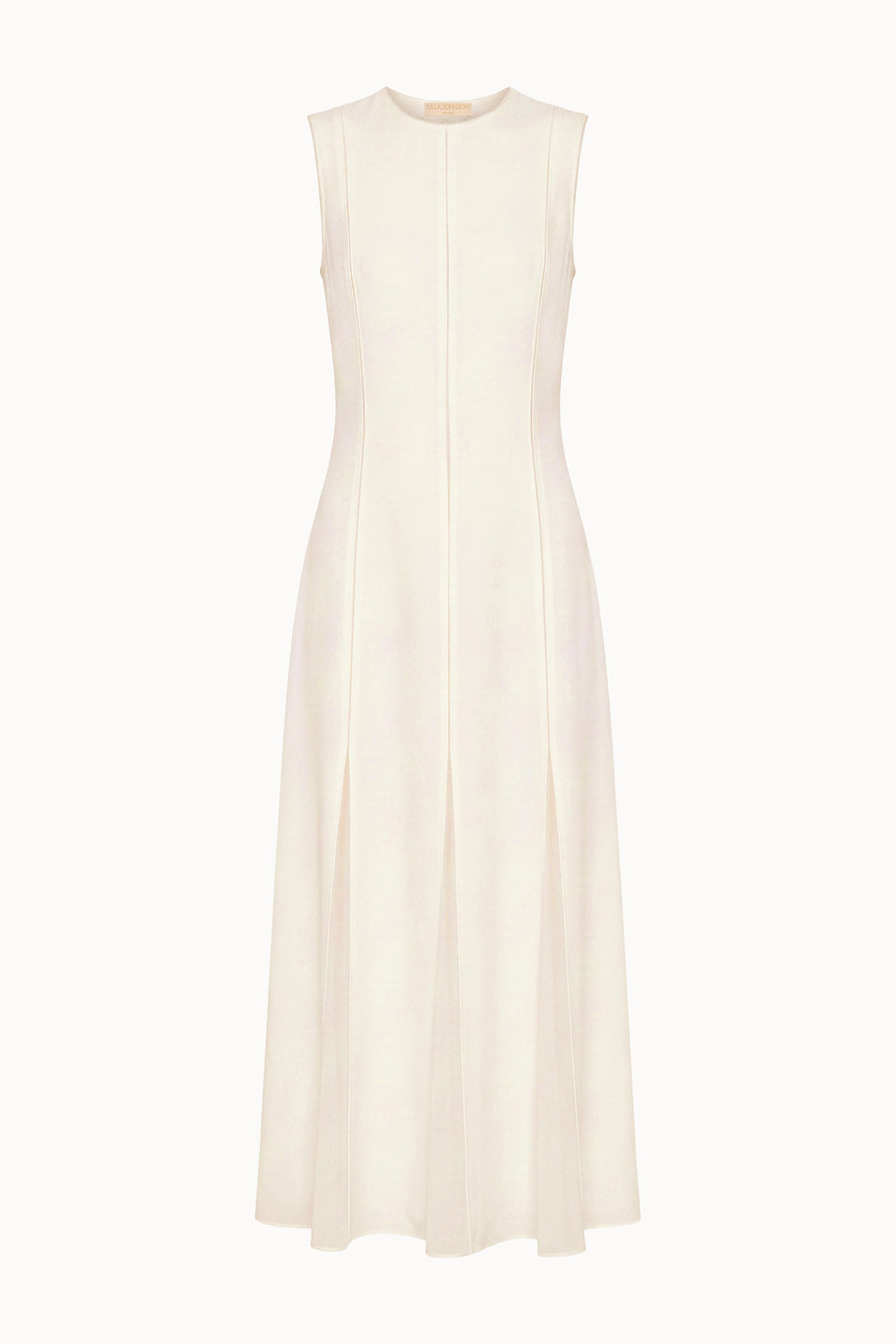Laure SL Midi Dress - Pearled Ivory