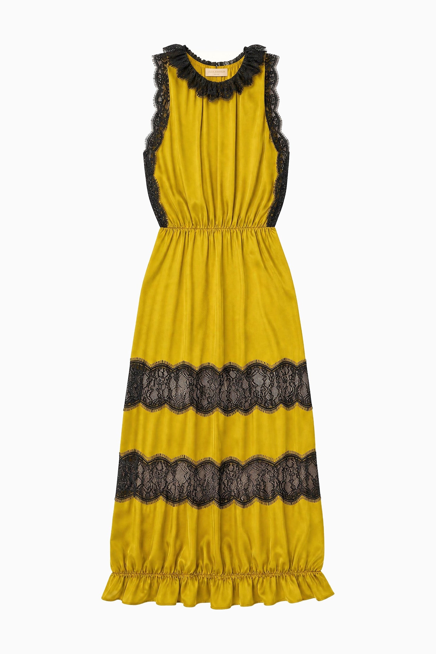 Ulla Johnson Alix Sleeveless Silk Dress - Citrine