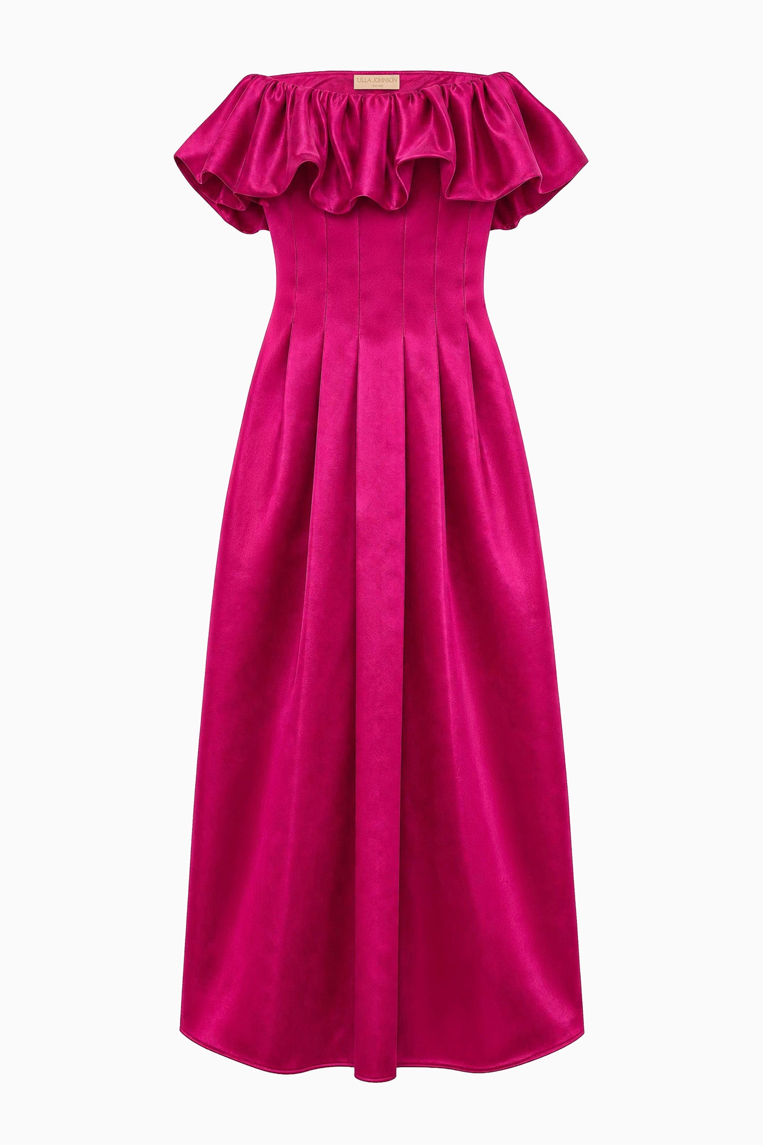 Ulla Johnson Cosima Strapless Satin Dress - Orchid