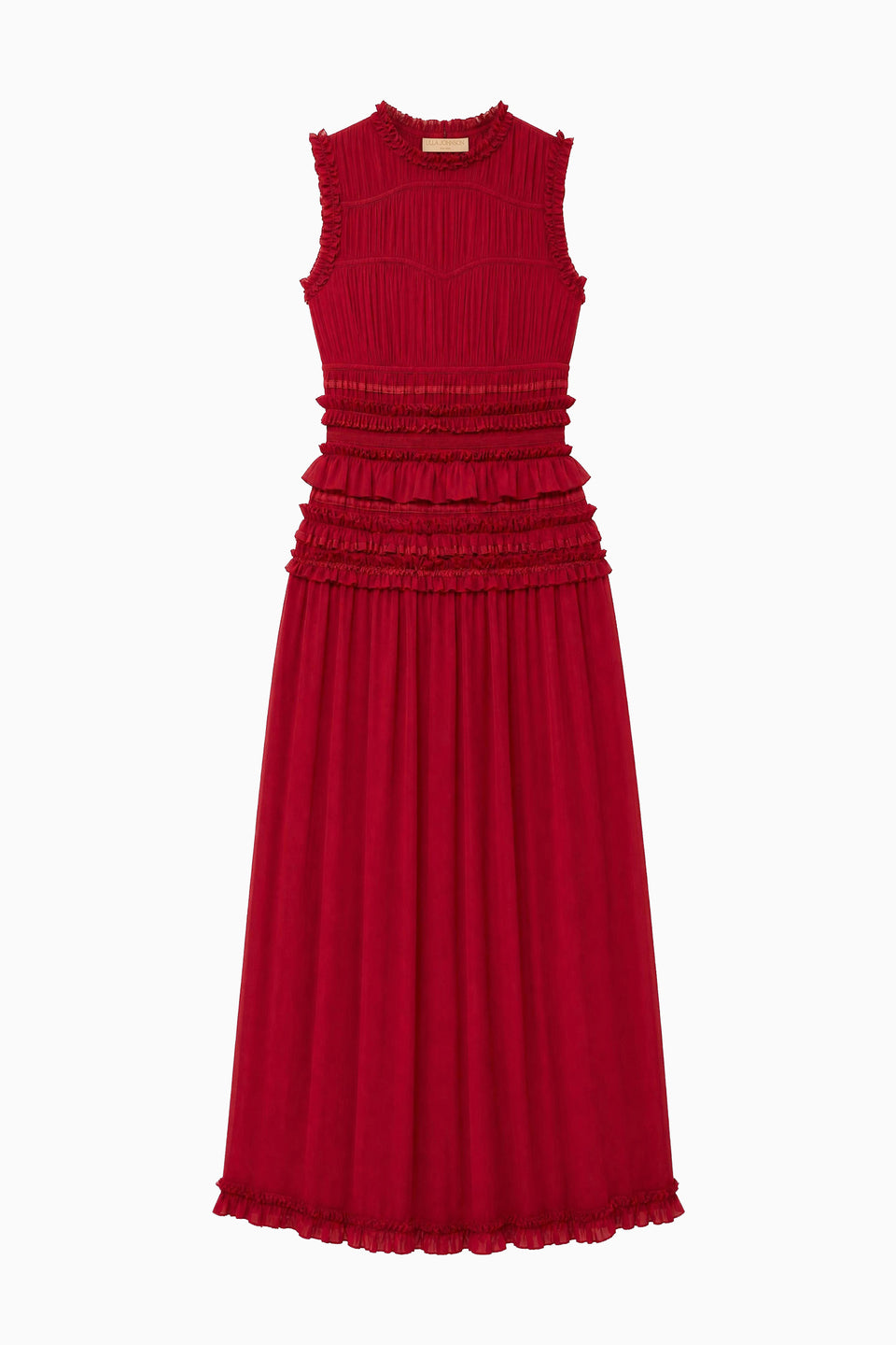 Etta Sleeveless Silk Dress - Cerise
