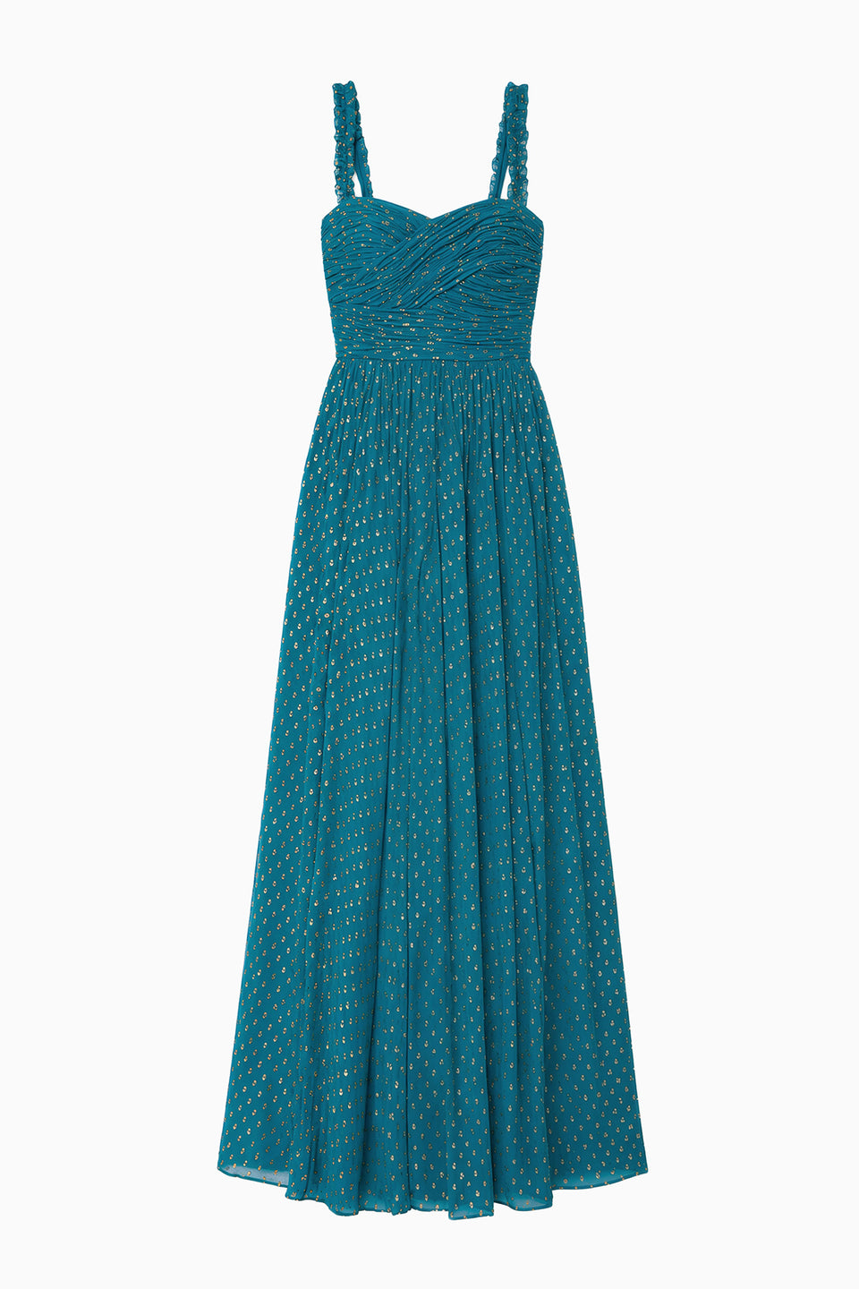 Anastasia Silk Gown - Beryl