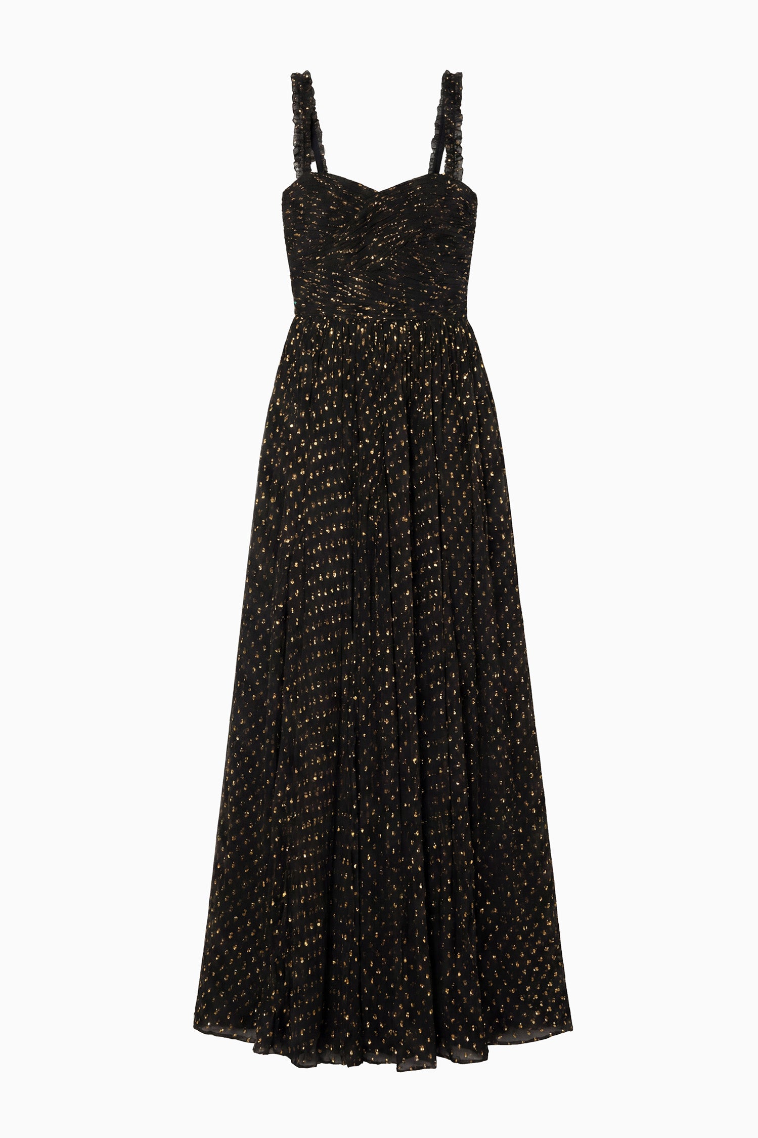 Anastasia Silk Gown - Noir