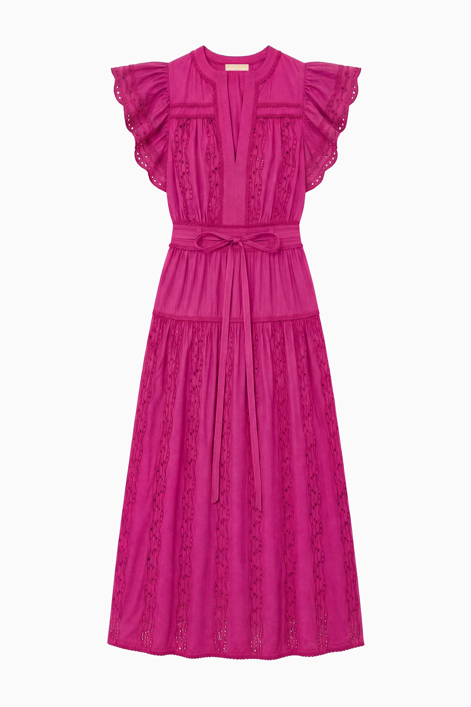 Elvira SS Cotton Dress - Orchid