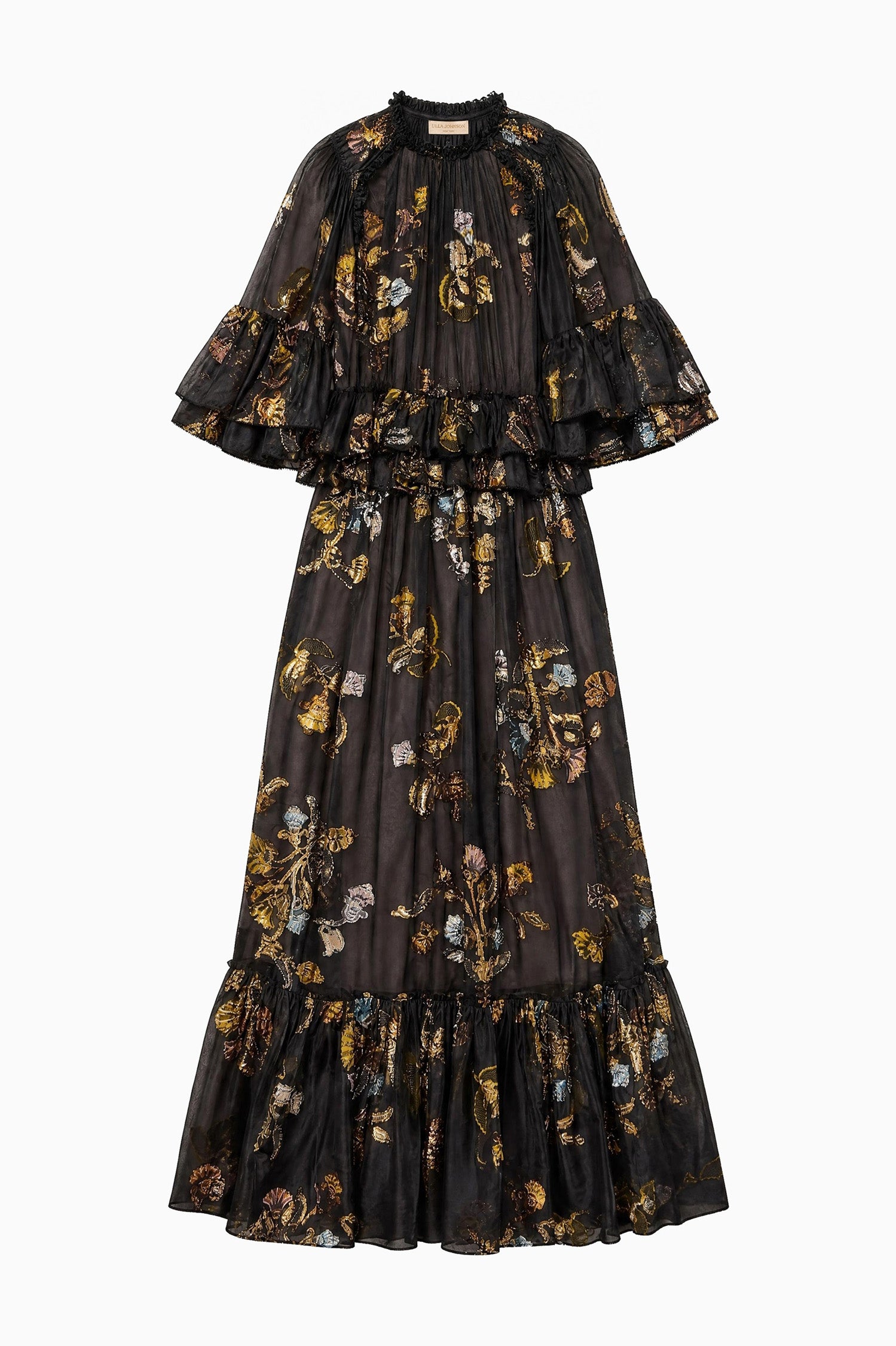 Ulla Johnson Diann Ruffled Silk Gown - Raven