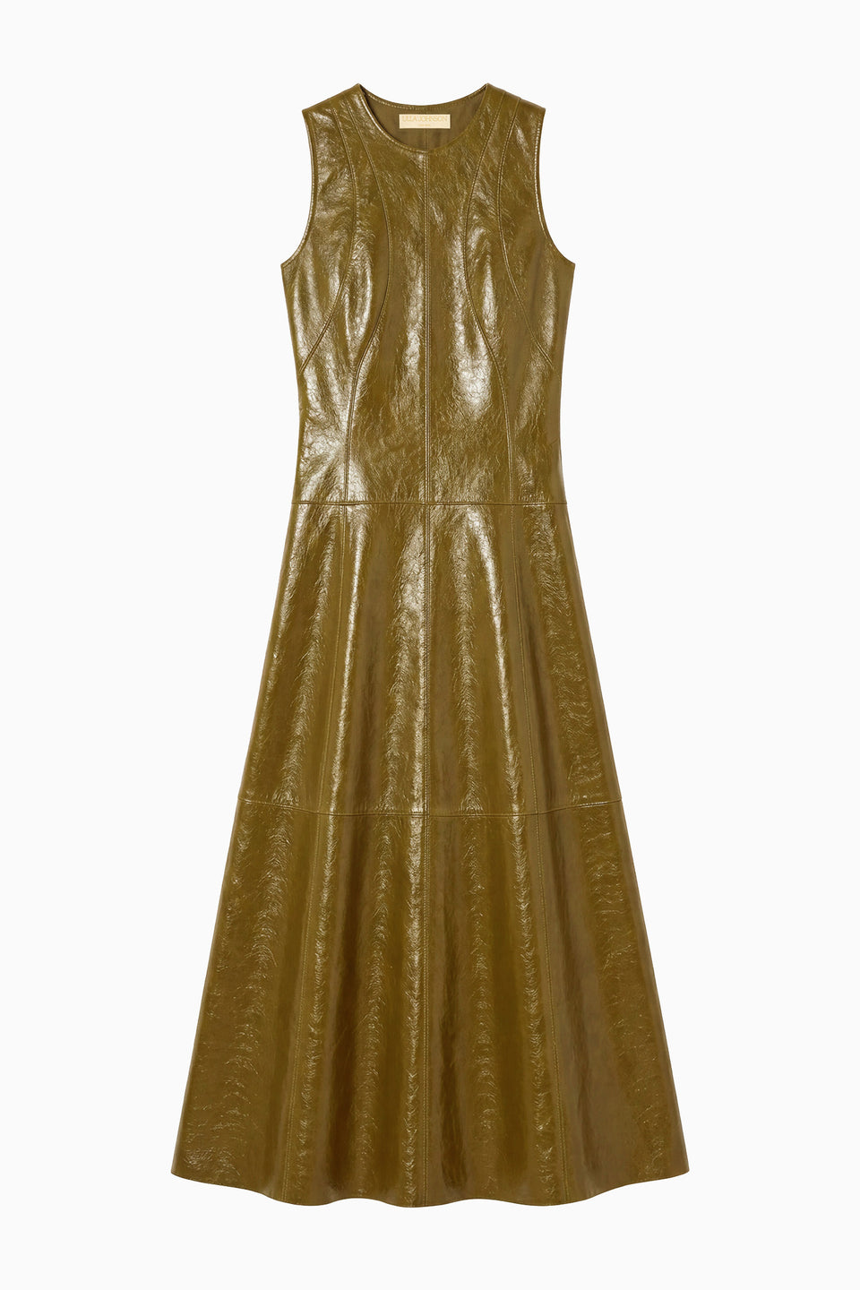 Juliette Leather Dress - Lichen