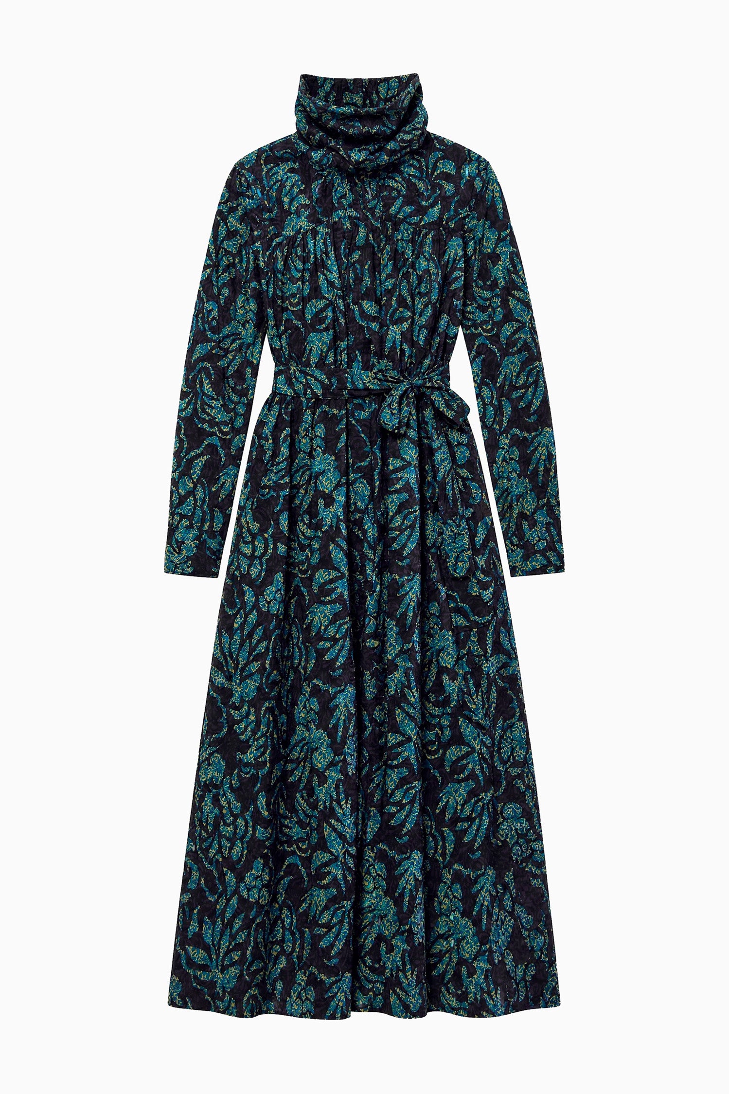 Ulla Johnson Amira High Neck Cotton Dress - Midnight