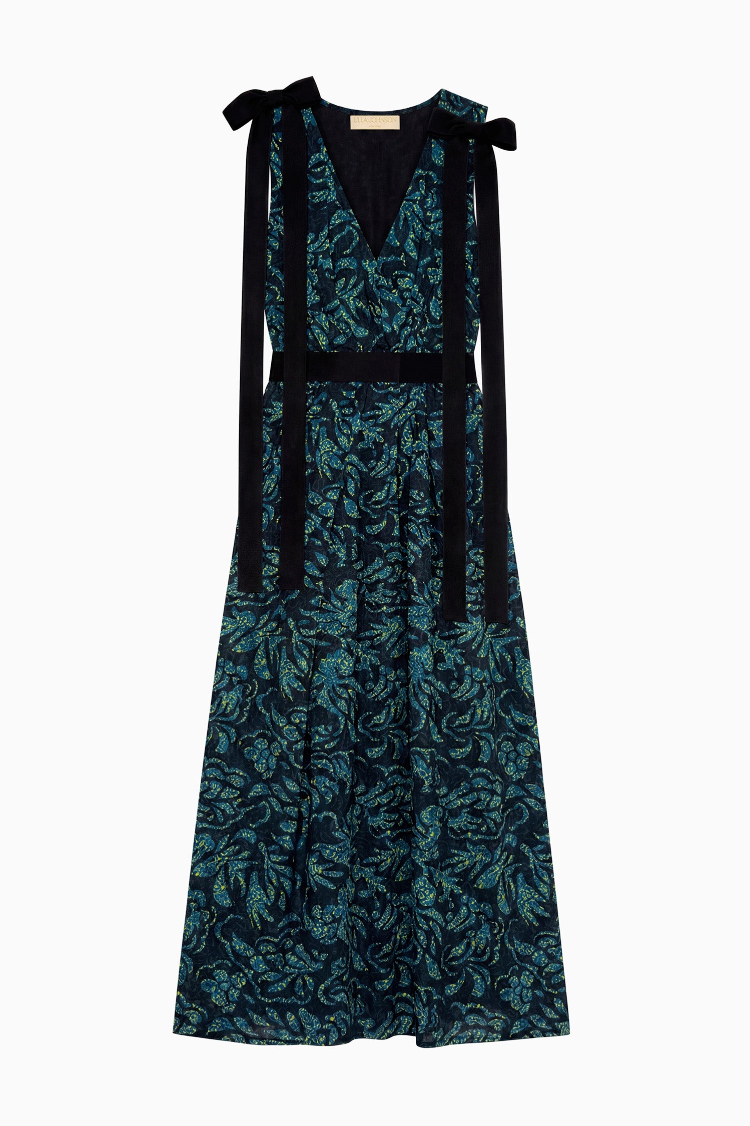 Ulla Johnson Karina Cotton Bow Dress - Midnight