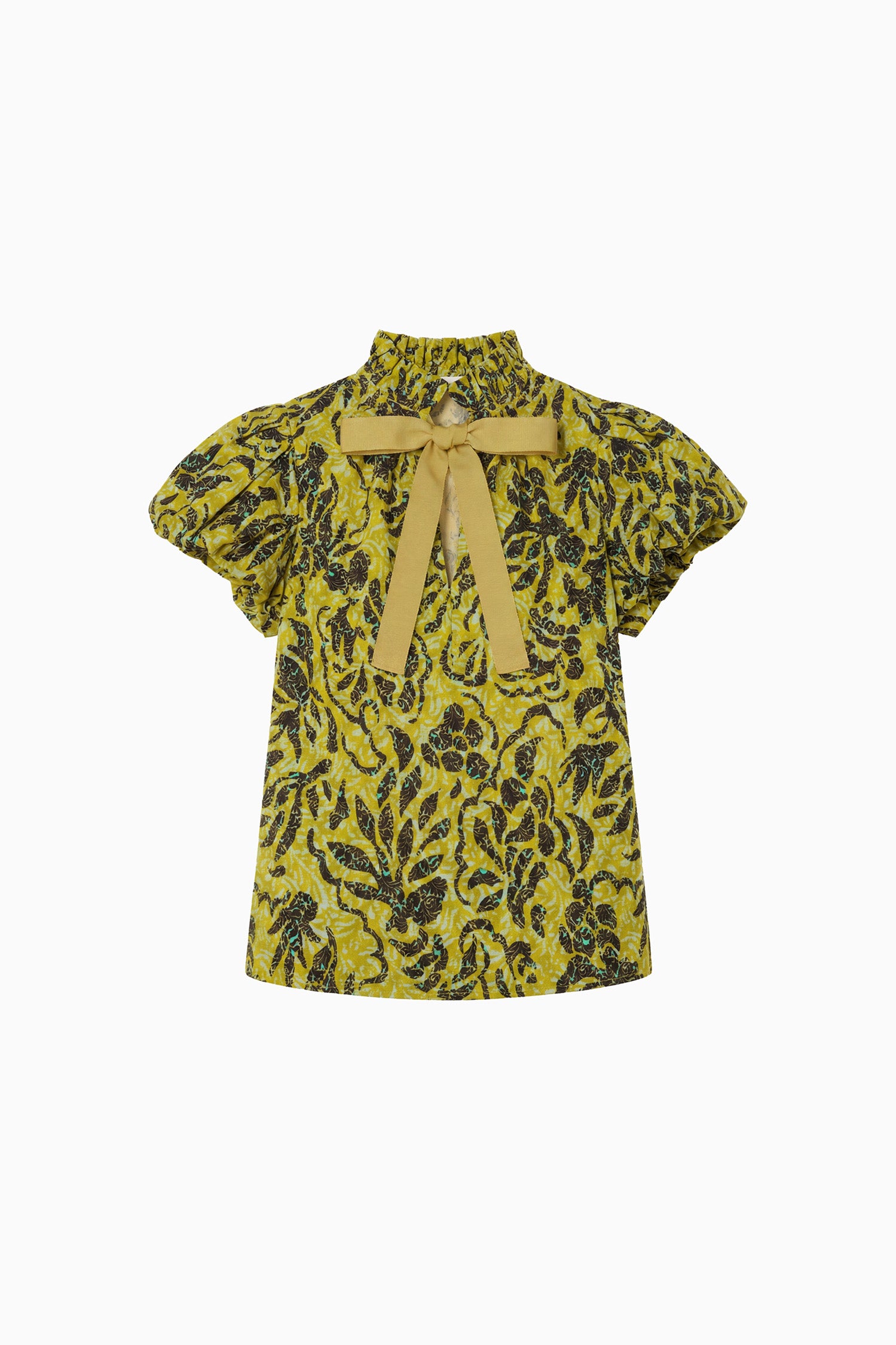 Estela SS Cotton Top - Chartreuse