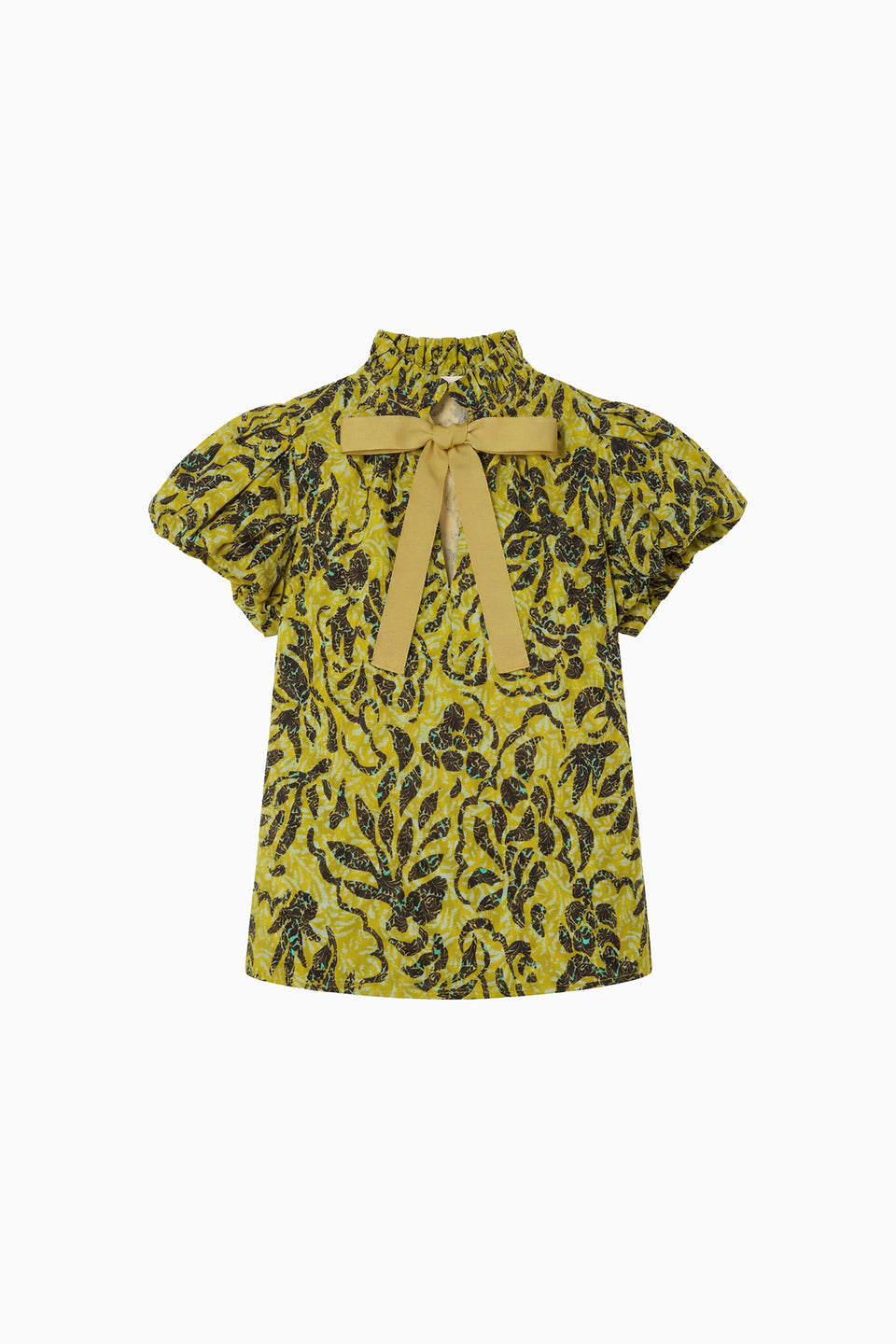 Estela SS Cotton Top - Chartreuse