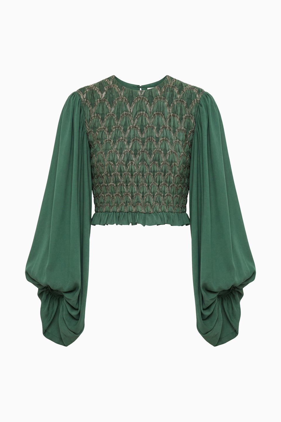 Marlene LS Smocked Blouse - Tourmaline