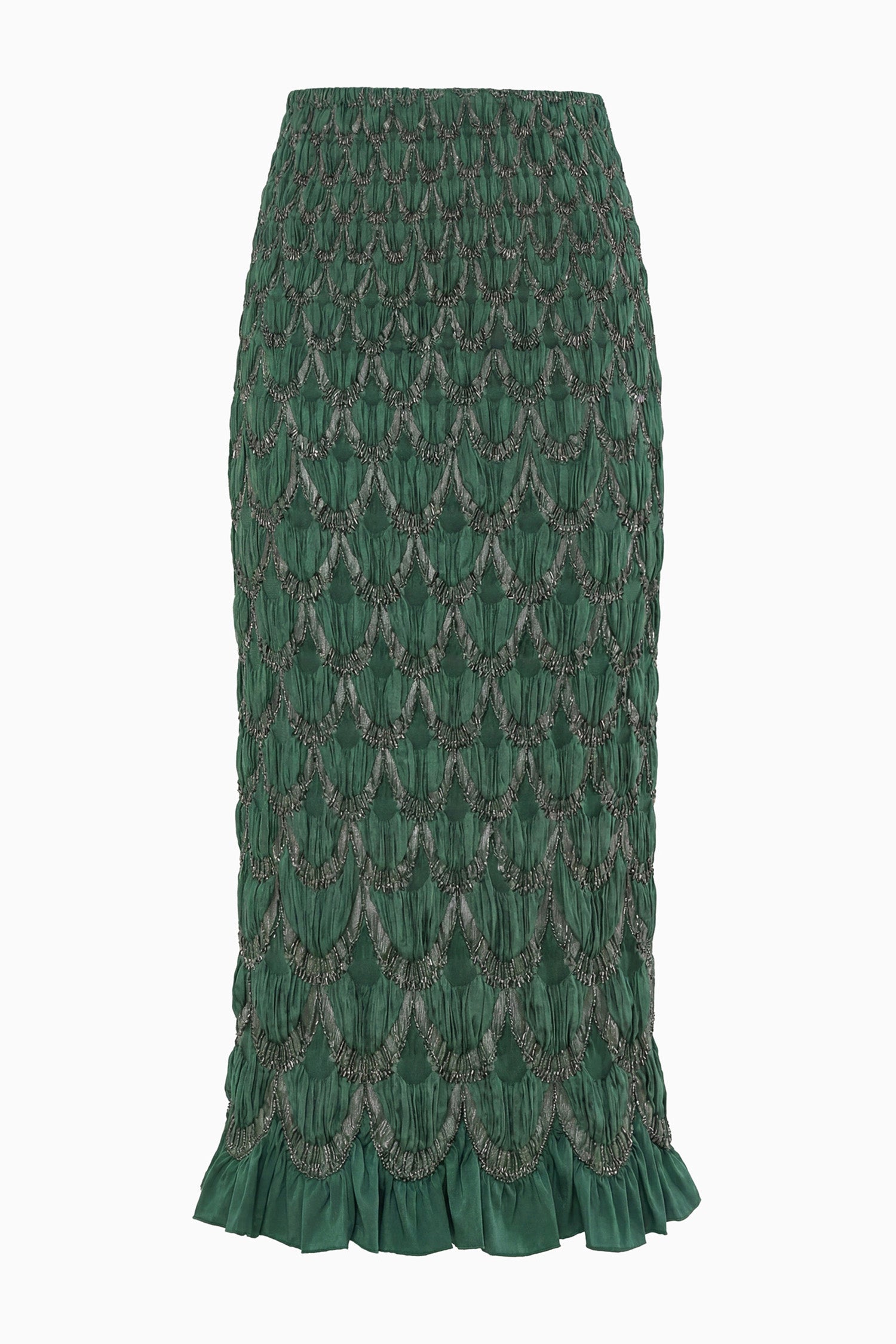 Ulla Johnson Eleanora Silk Skirt - Tourmaline
