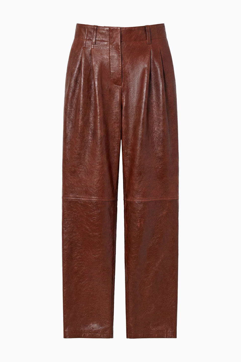 Keiran Leather Pant - Cognac