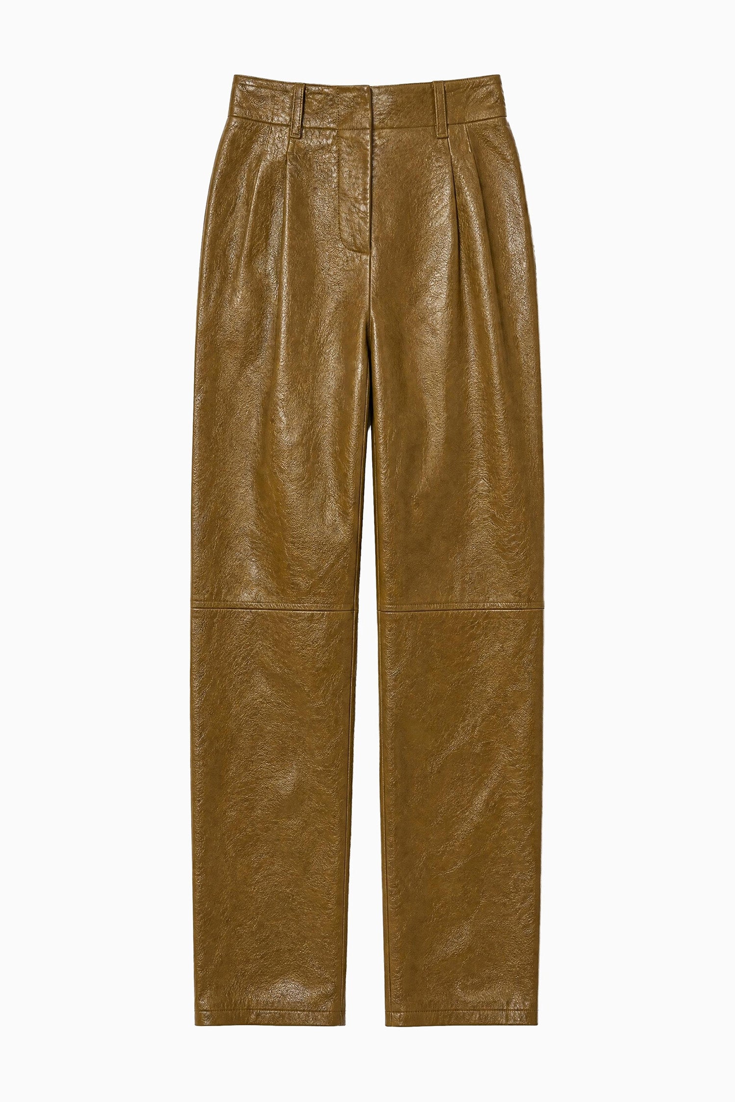 Keiran Leather Pant - Lichen