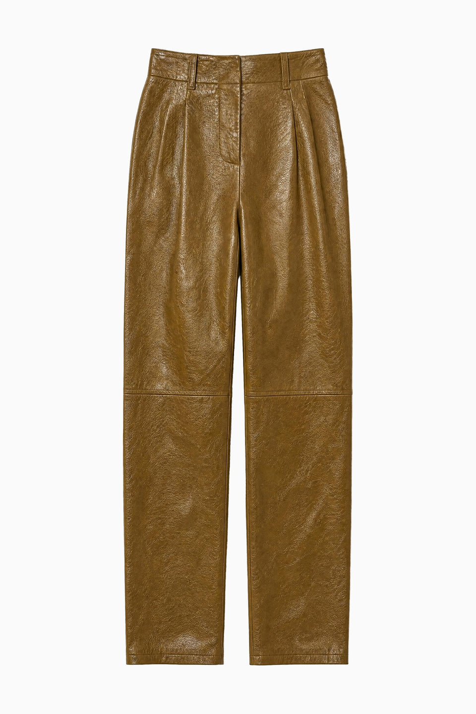 Keiran Leather Pant - Lichen