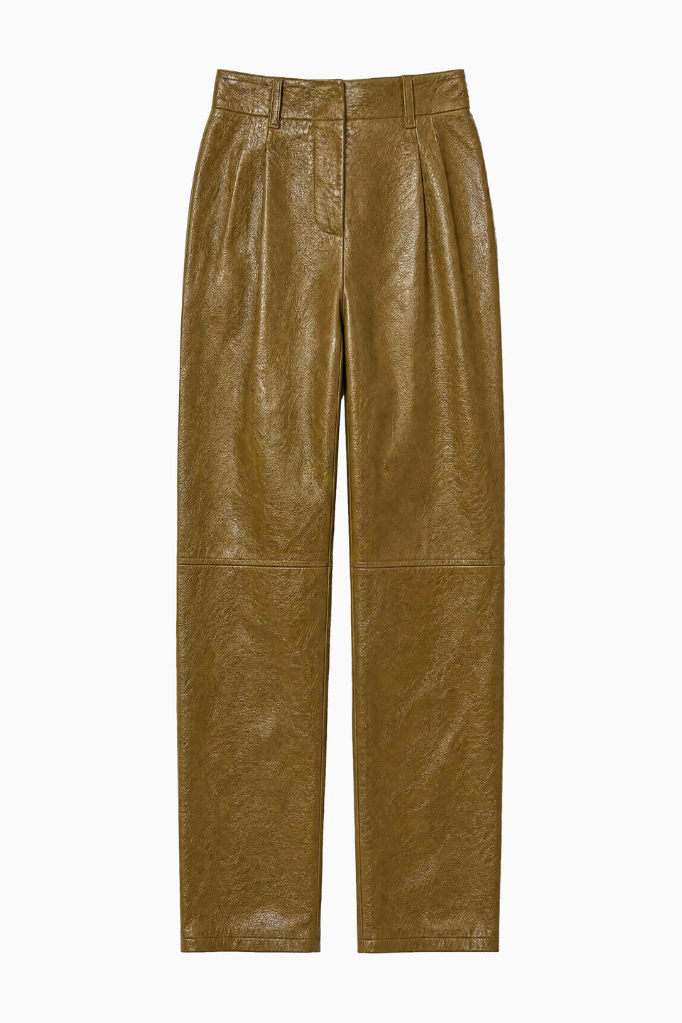 Keiran Leather Pant - Lichen