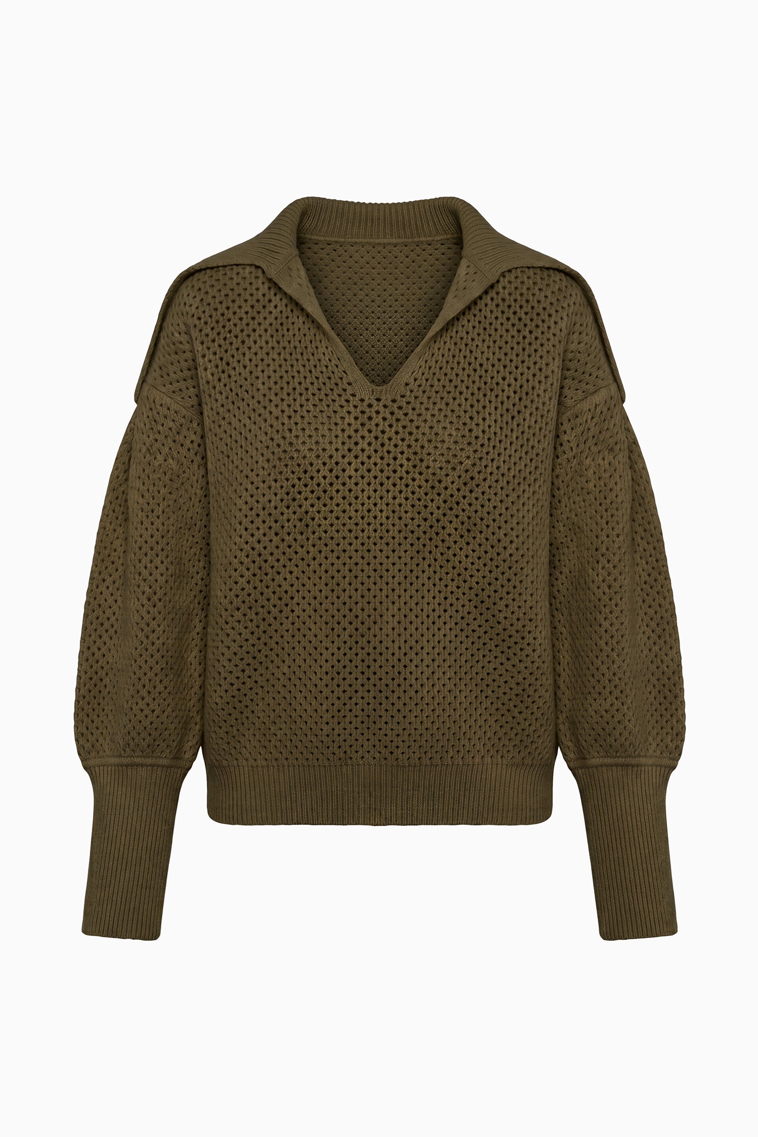 Ulla Johnson Lila Wool Knit Pullover - Militaire