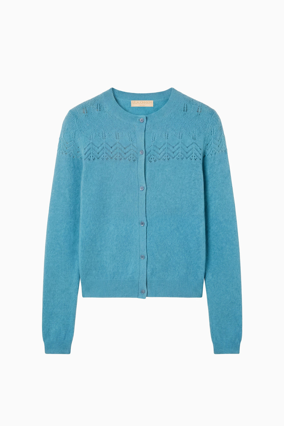 Cassia Cashmere Cardigan - Cerulean