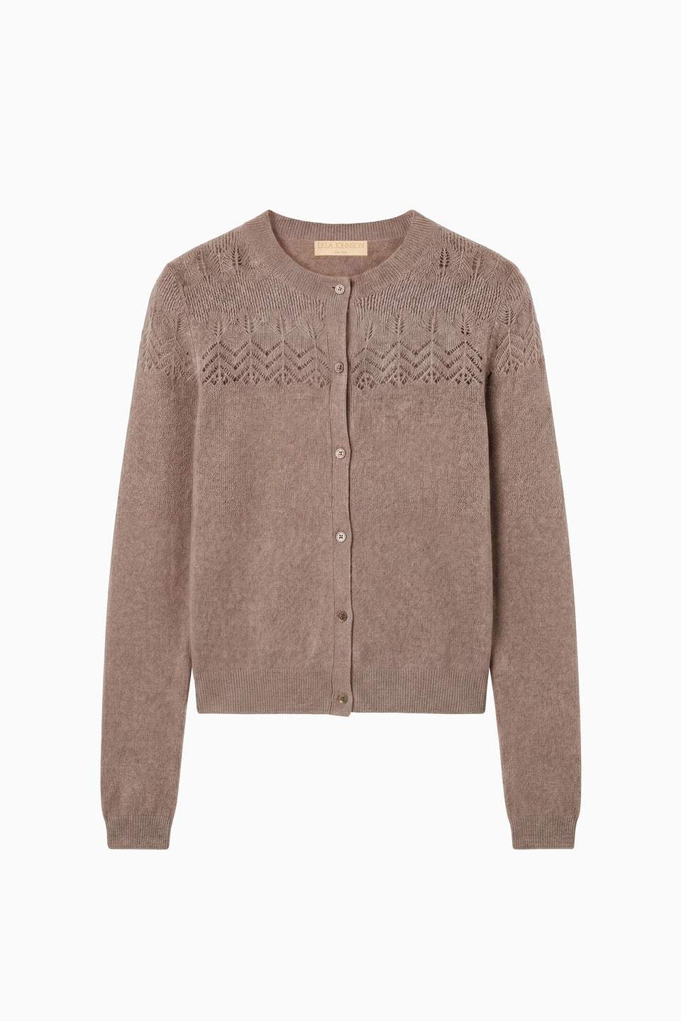 Cassia Cashmere Cardigan - Driftwood