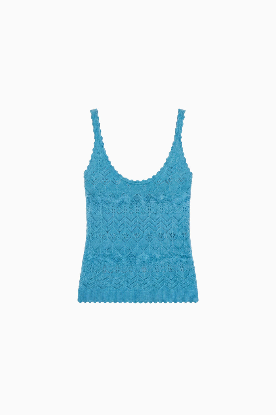 Brielle Cashmere Tank - Cerulean