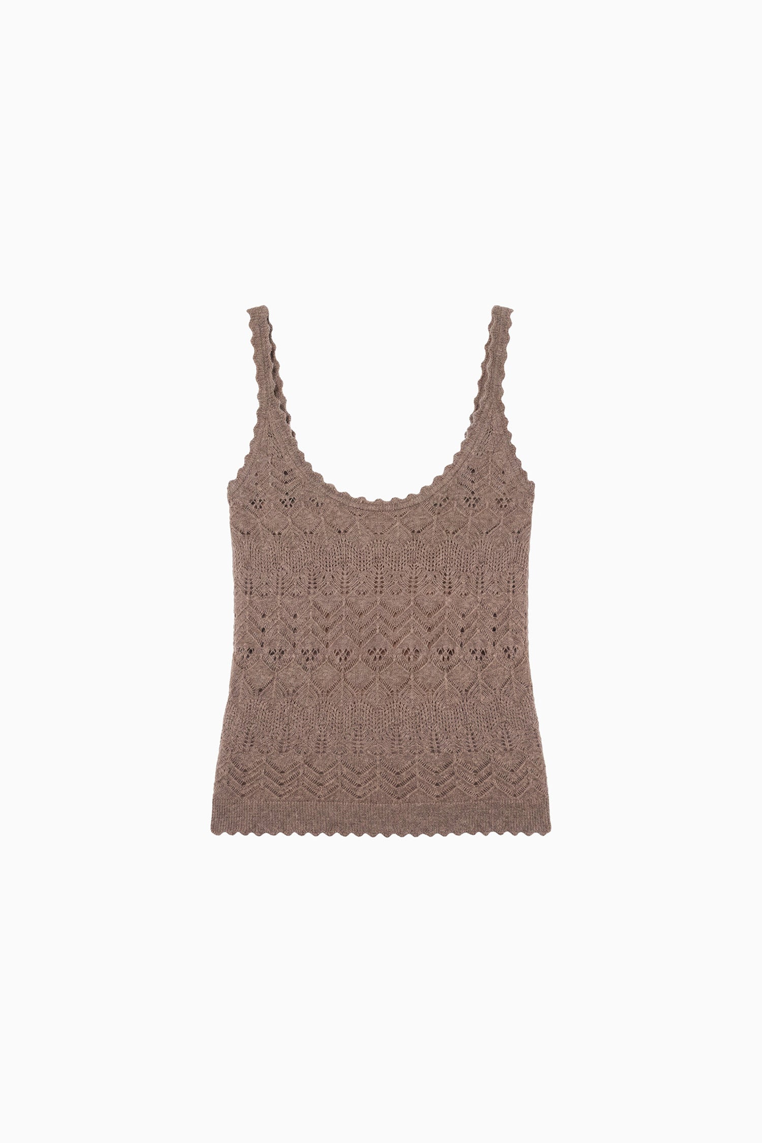 Ulla Johnson Brielle Cashmere Tank - Driftwood