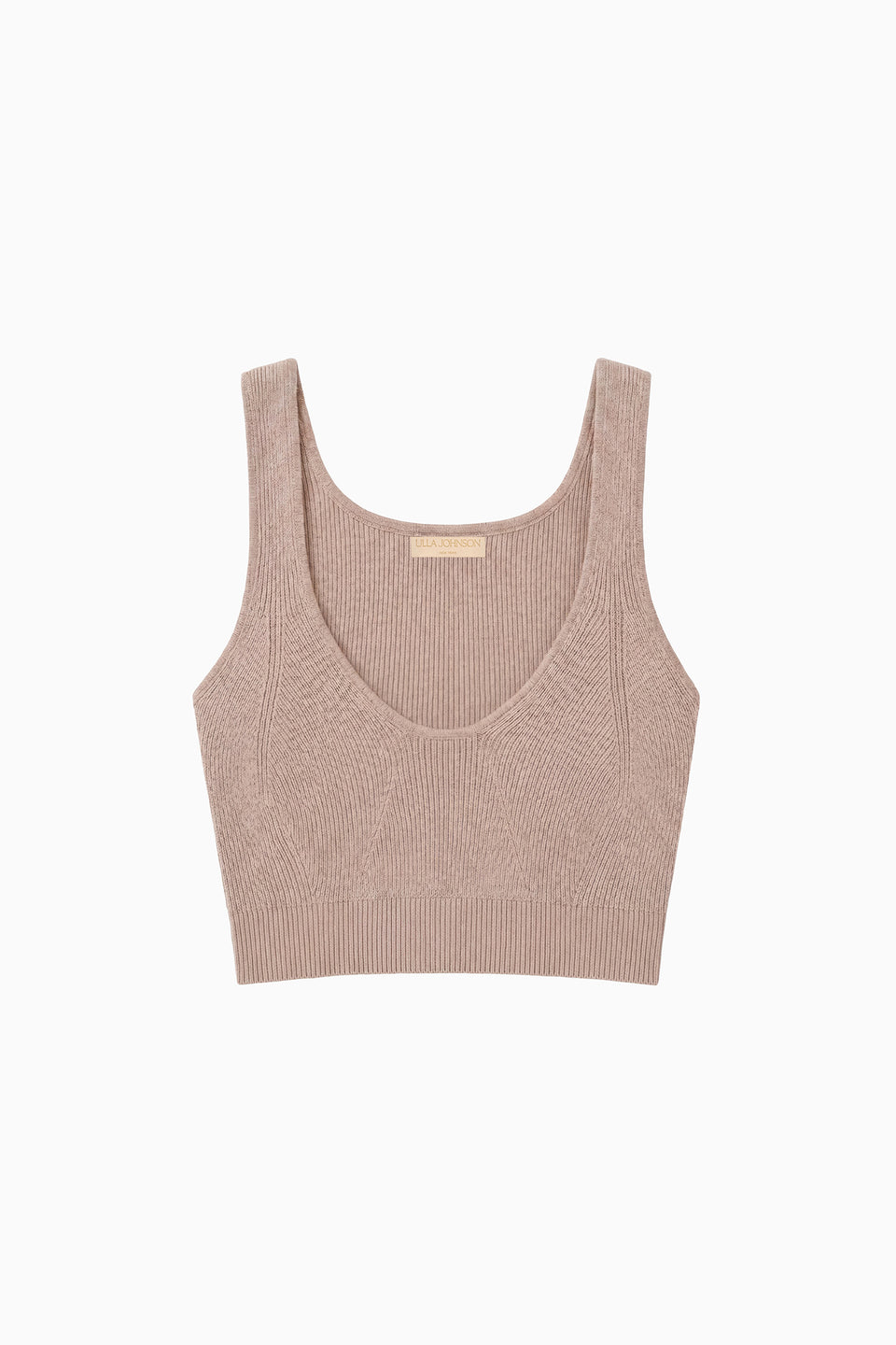 Delia Knit Bra - Pebble