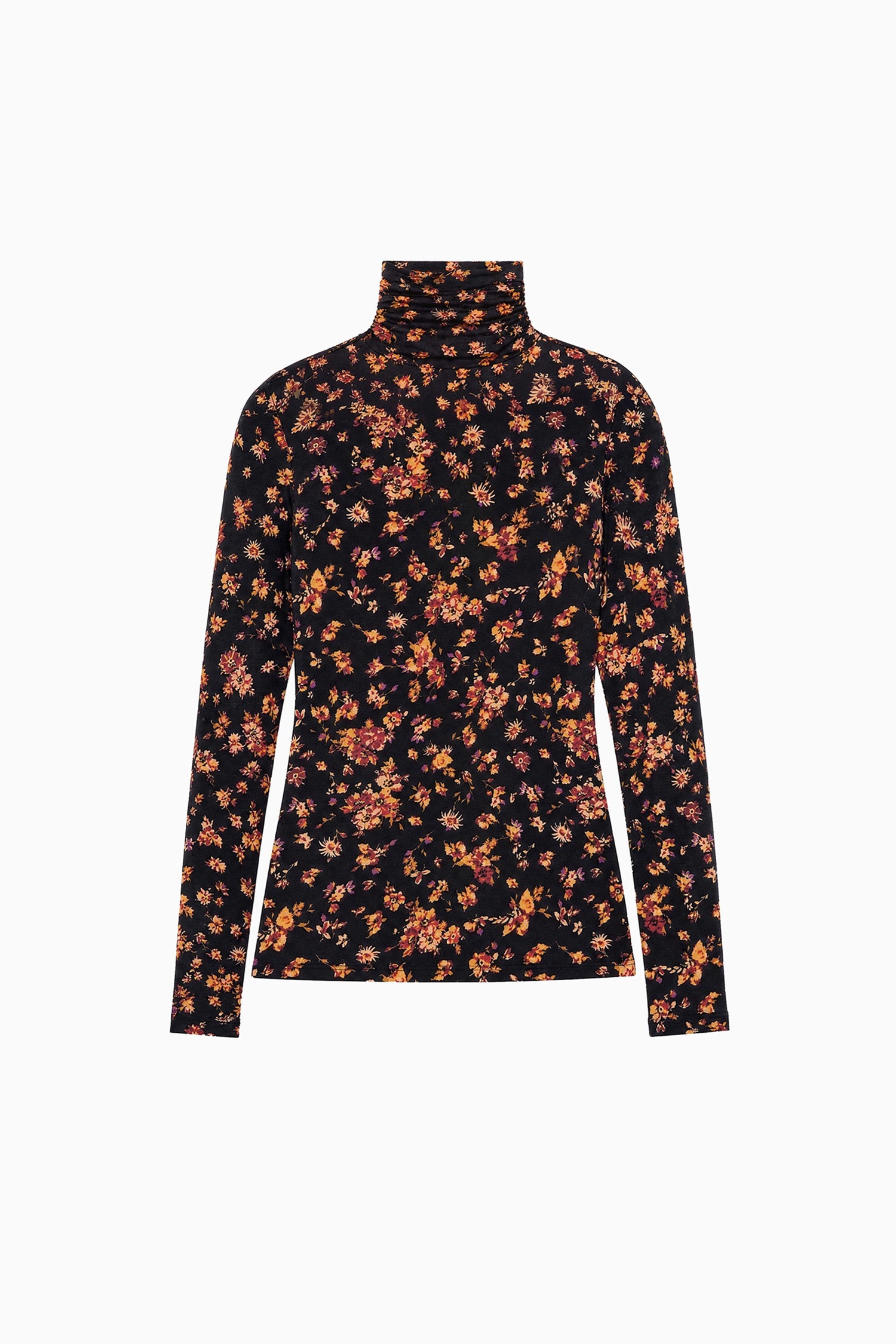 Ulla Johnson Aurelia Long Sleeve Jersey Top - Noir Floral