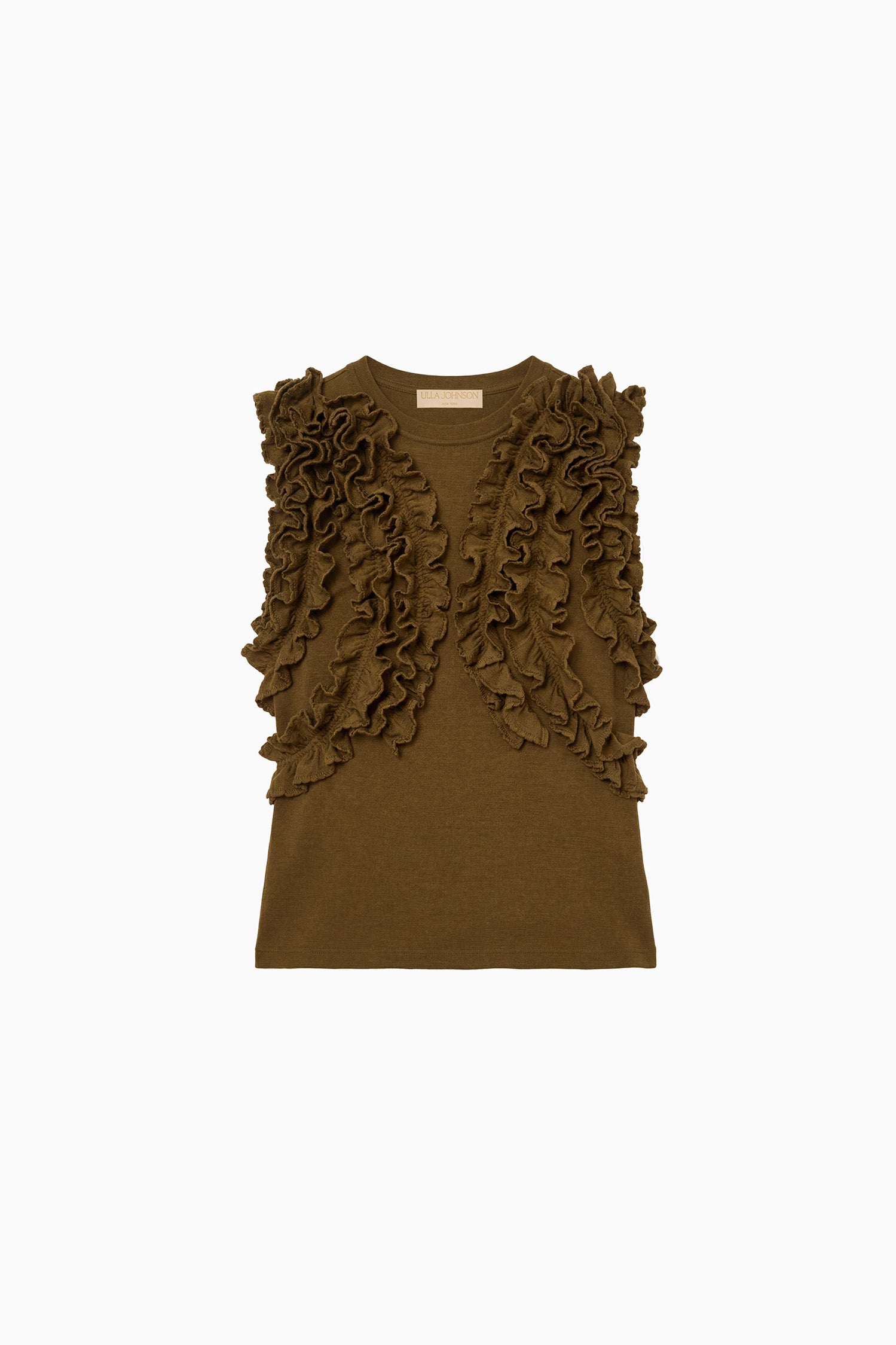 Vesna Sleeveless Jersey Top - Loden