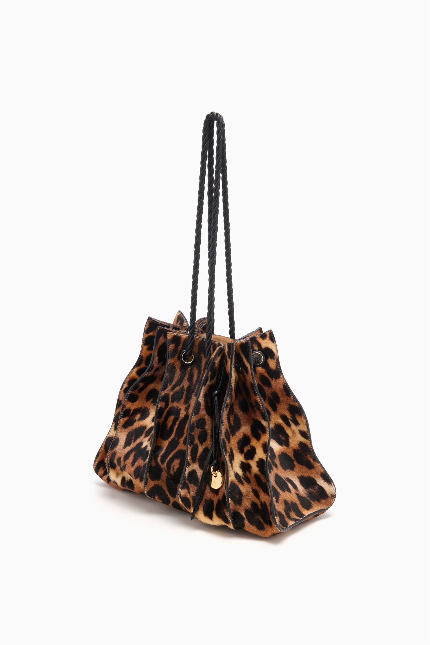 Ulla Johnson Adria Large Drawstring Tote - Leopard
