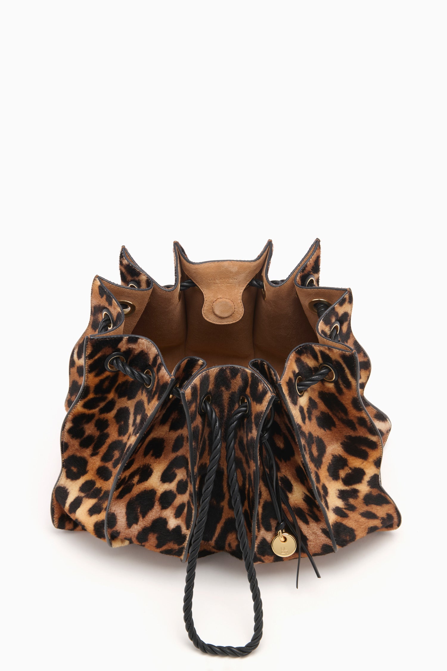 Ulla Johnson Adria Large Drawstring Tote - Leopard