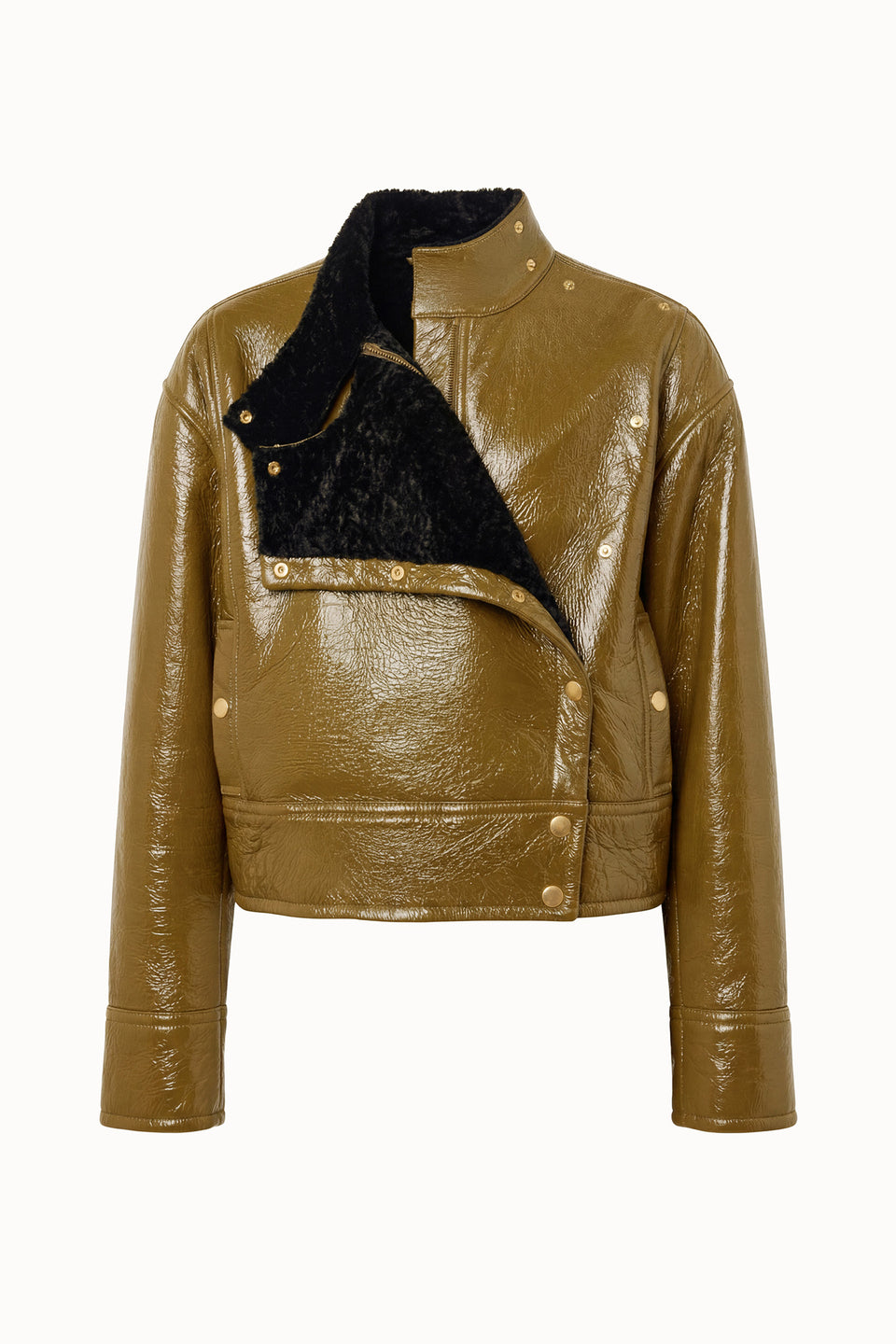 Honora Leather Jacket - Lichen