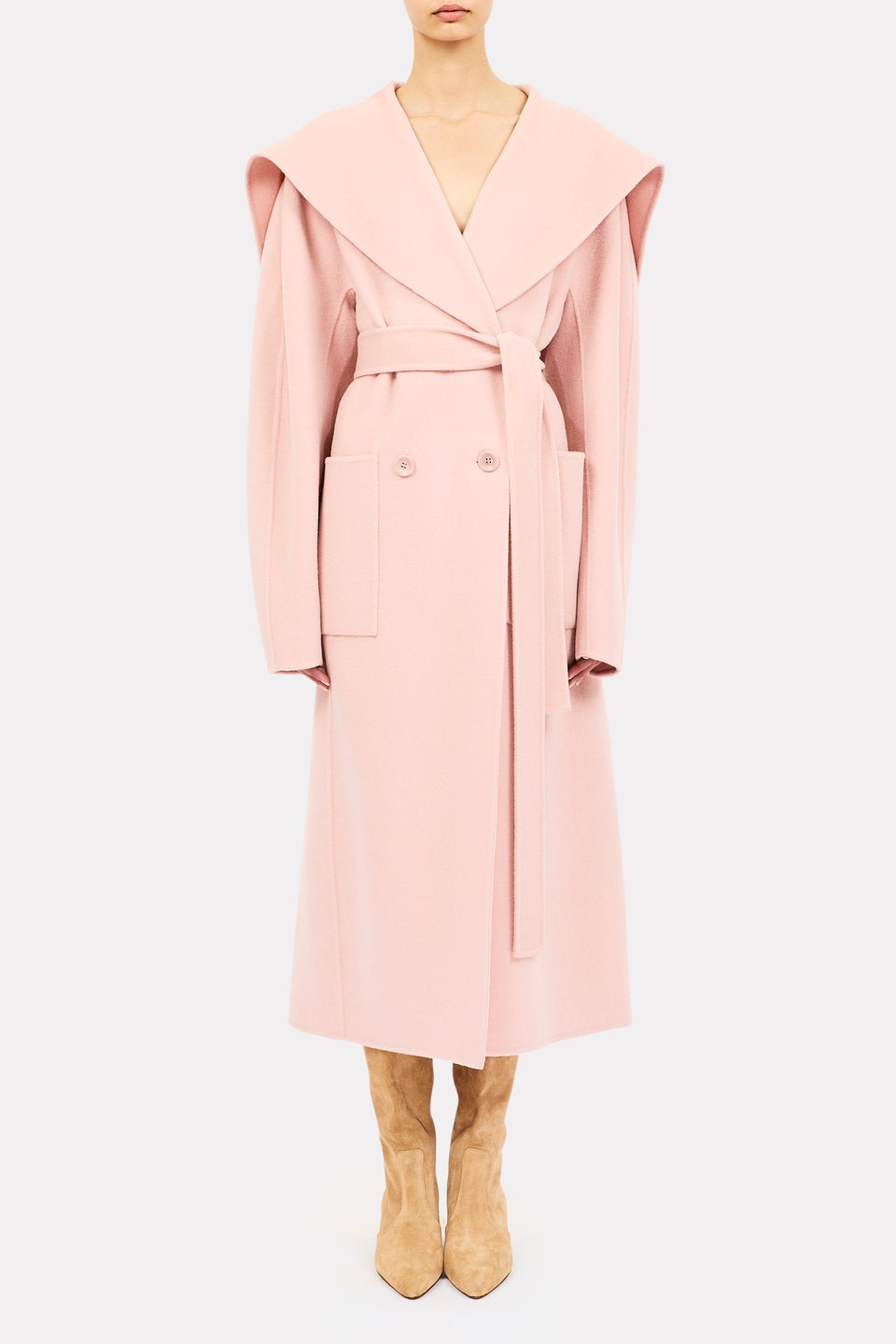 Rory Wool Coat - Powder