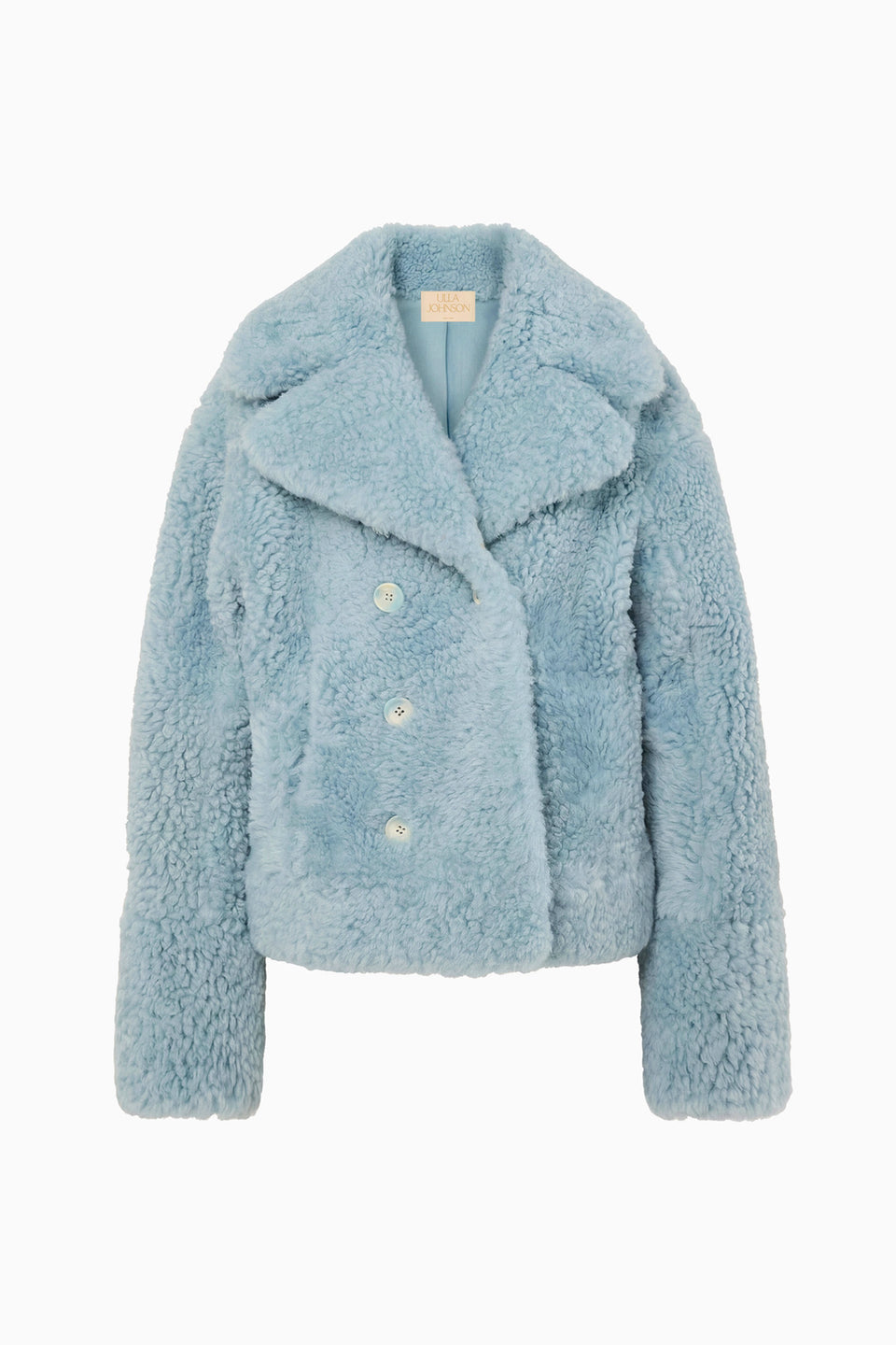 Nisha Reversible Shearling Coat - Turquoise