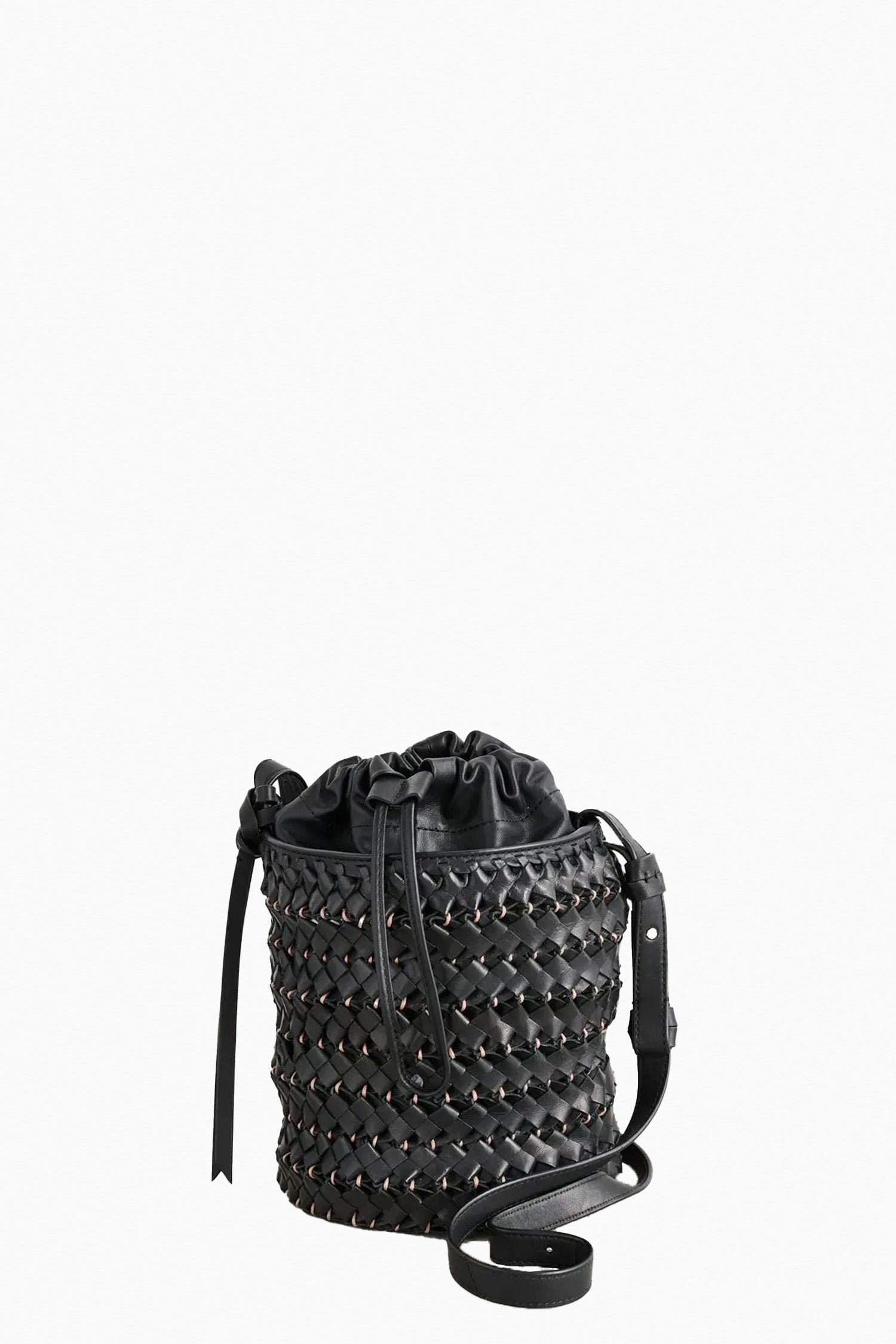 Imani Woven Bucket - Noir