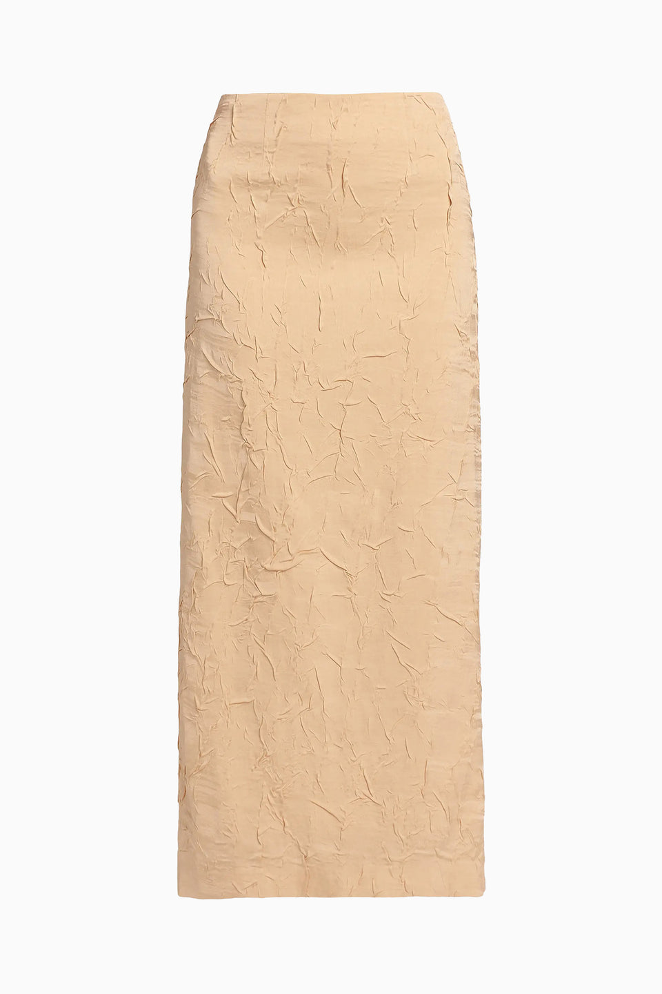 Inez Satin Pencil Skirt - Driftwood
