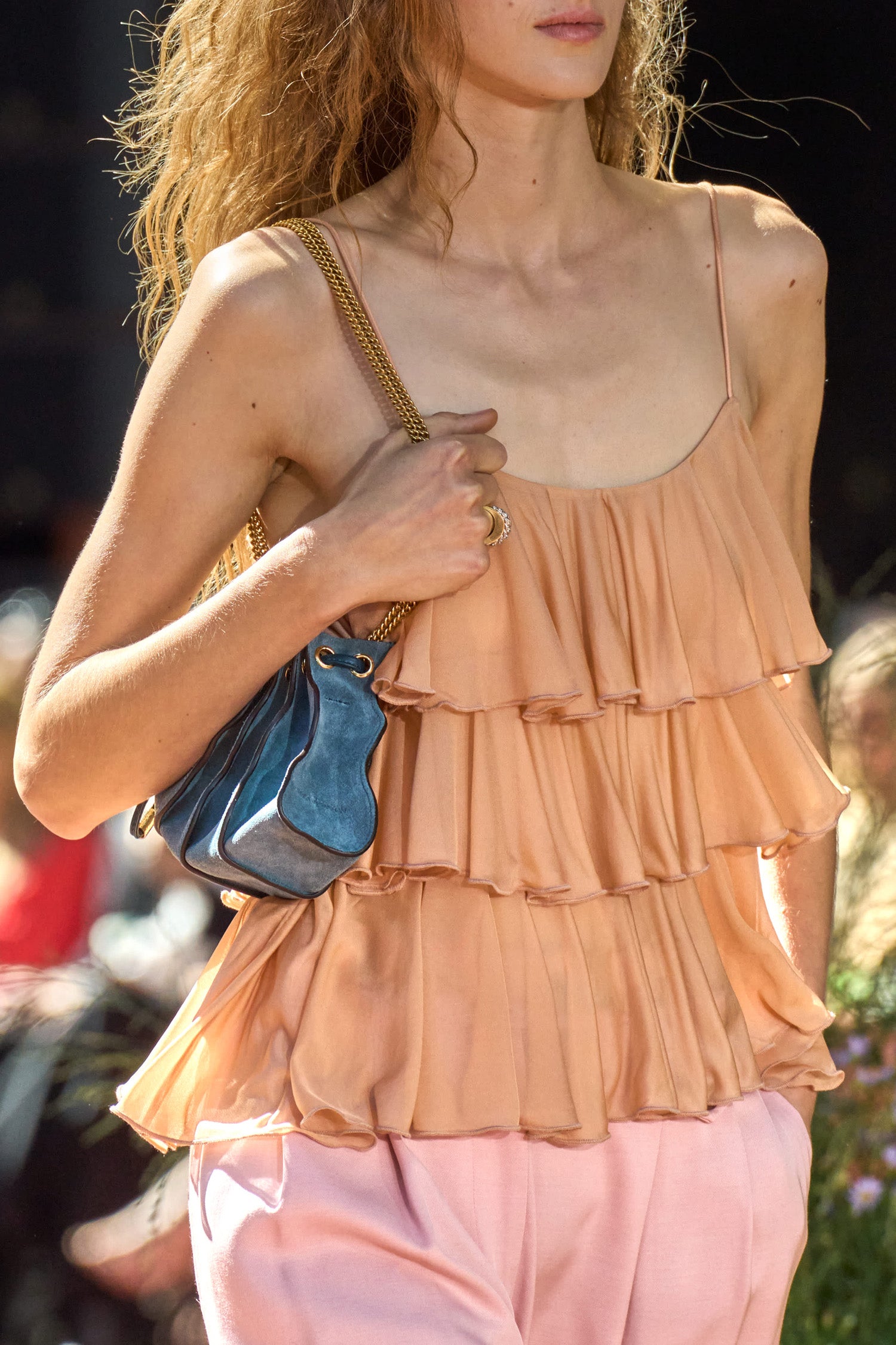 Ulla Johnson ⁣⁢Adria Kleine Crossbody met Ketting - Haze⁤⁣