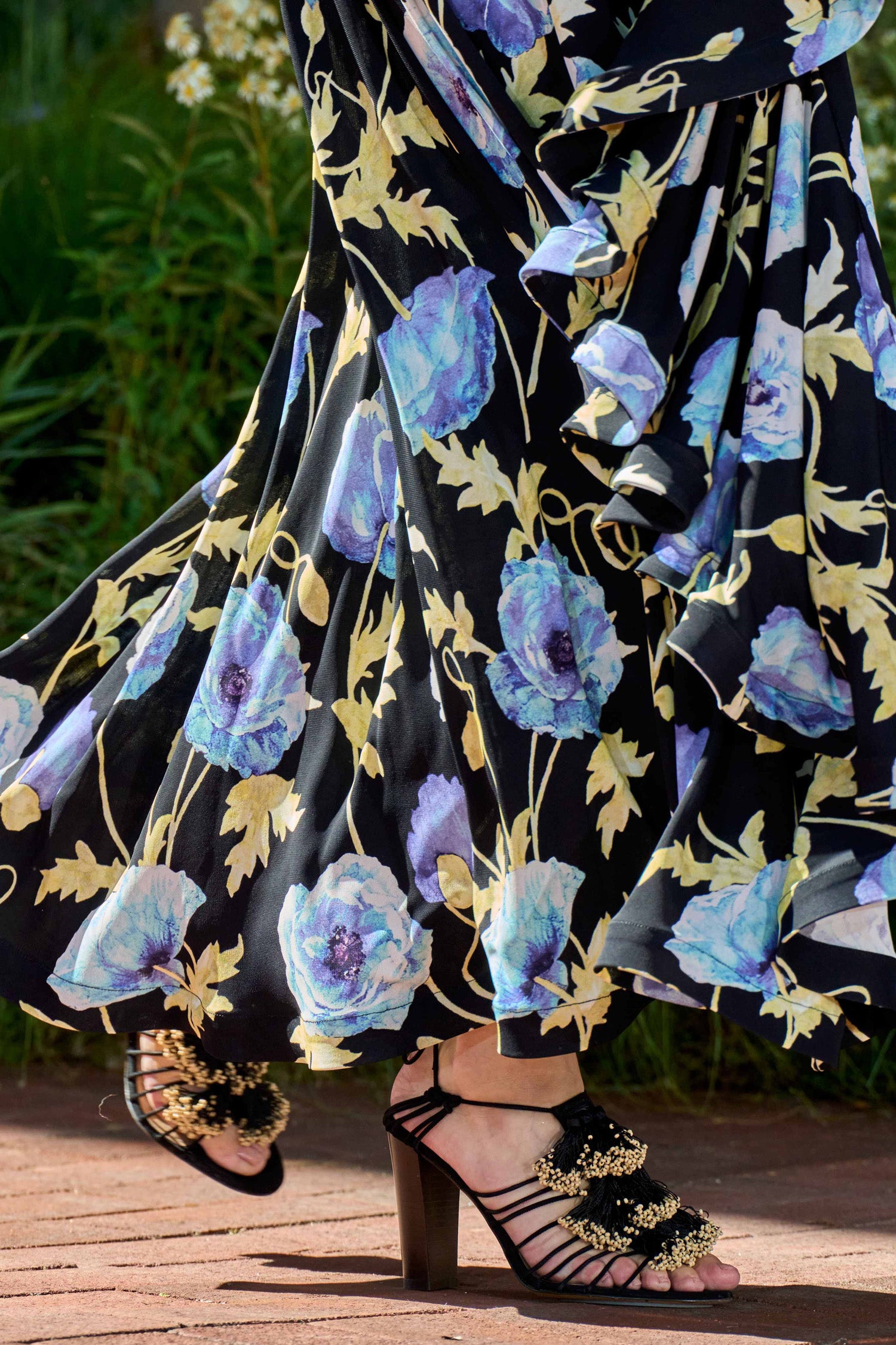 Ulla Johnson ⁣⁢Leonie Halter Maxi Jurk Met Ruches - Moon Garden⁤⁣