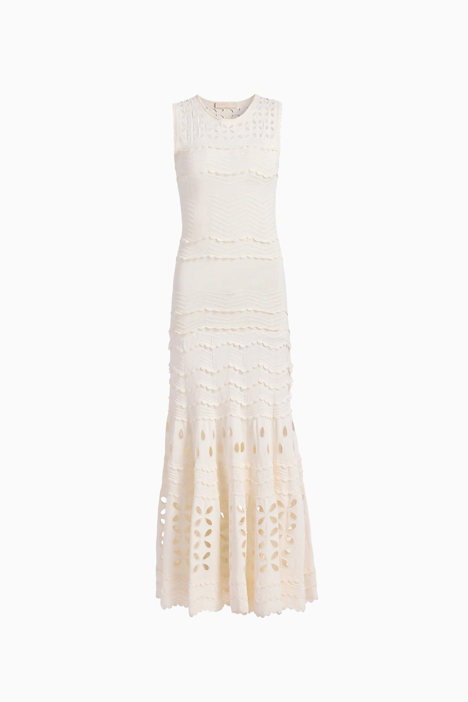 Lakshmi Eyelet Knit Dress - Cowrie