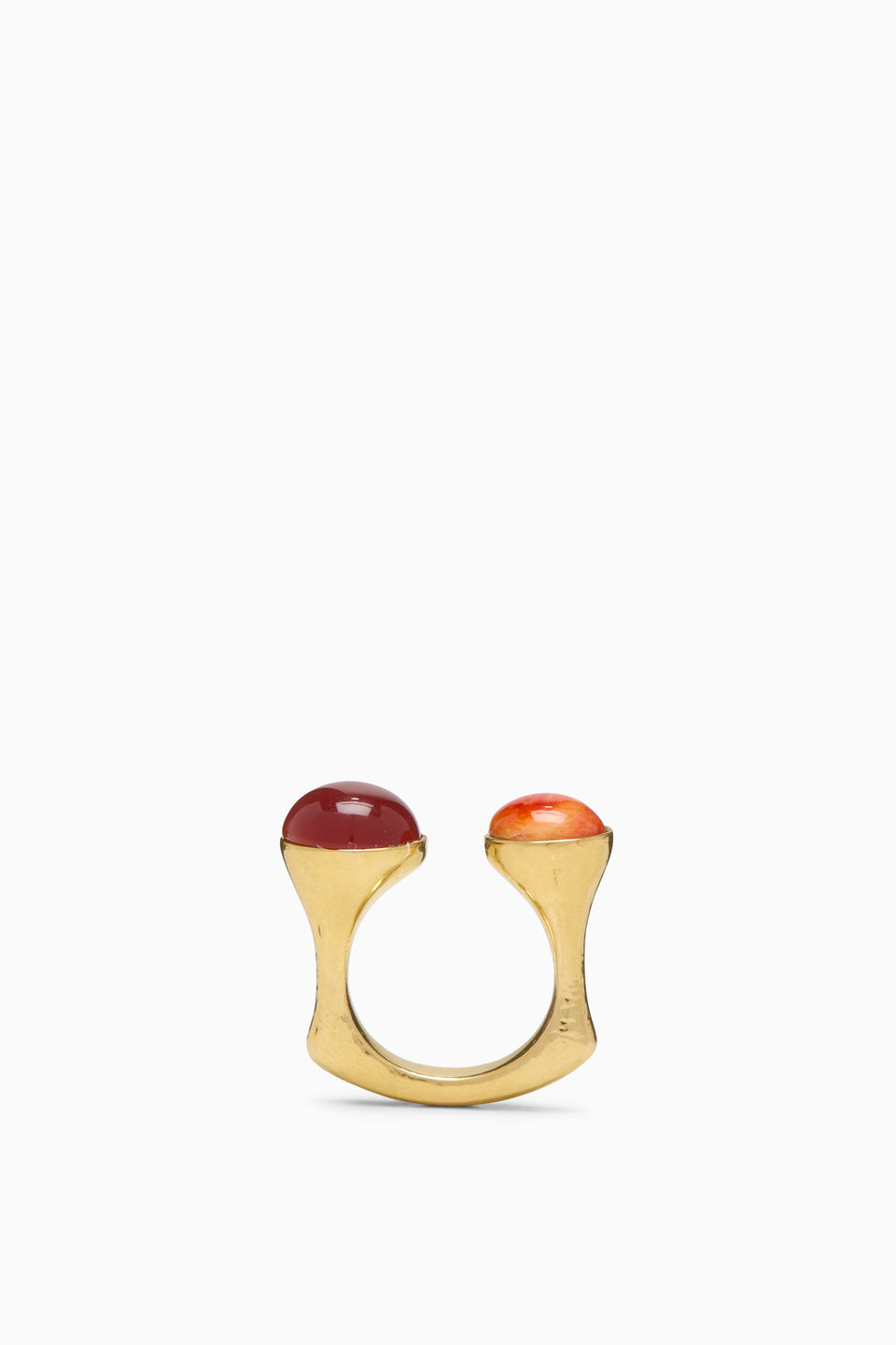Lali Double Stone Ring - Carnelian